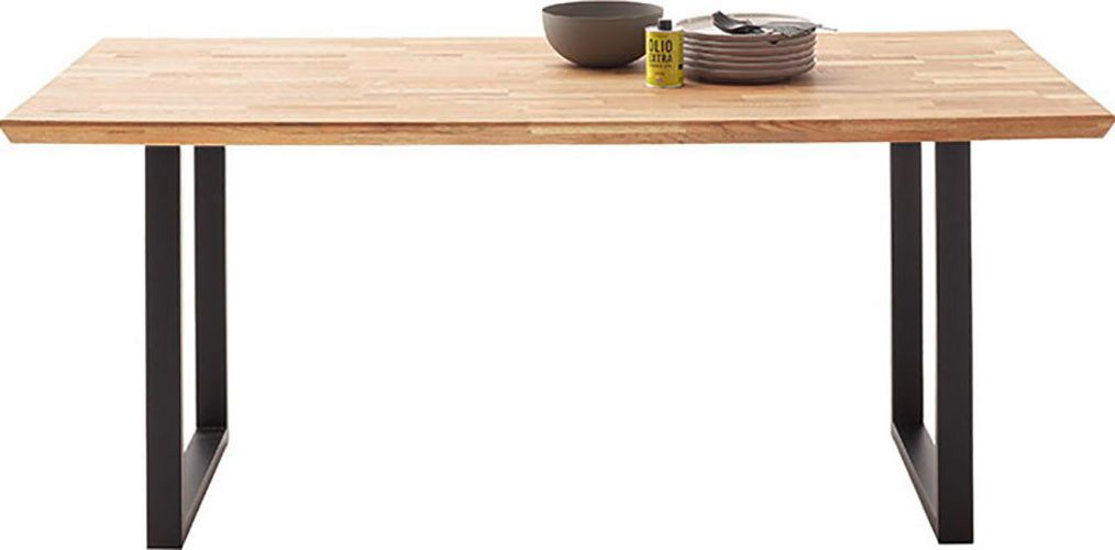 MCA living Esstisch Zeballos, TOPSELLER! (1-St., Holztisch, OTTOs Choice), U-Gestell aus pulverbeschichtetem Metall, Platte aus Zerreiche