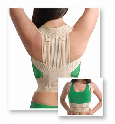 MedTex Rückenbandage Körperhaltung Korrektor Rücken Halter Bandage Gurte Stütz Rippen MT201, Körperhaltung