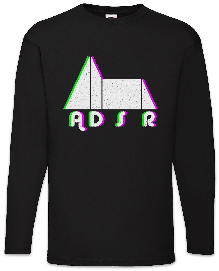 Langarmshirt Synthesizer ADSR Glitc Langarm T-Shirt Electro Techno LFO Musik Music