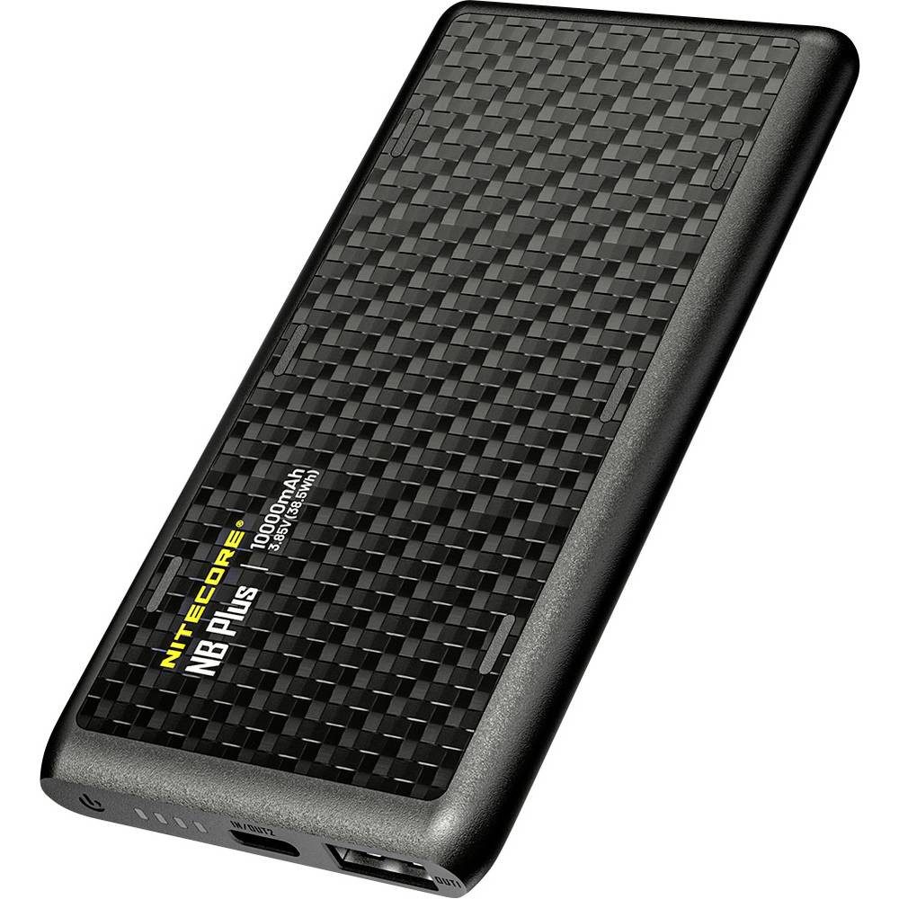 Nitecore NC-NBPLUS Powerbank 10000 mAh Quick Charge, USB PD Li-Ion Schwarz Powerbank