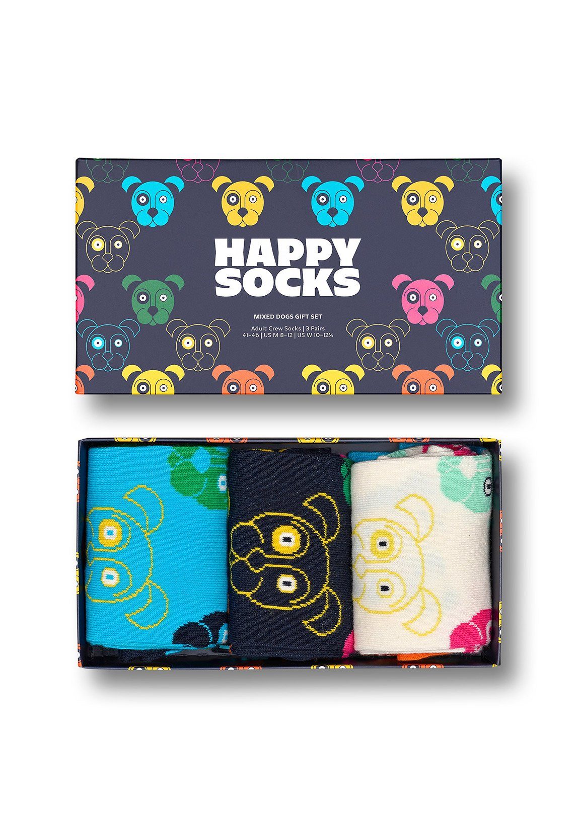 Happy Socks Freizeitsocken Happy Socks Geschenkbox MIXED DOG SOCKS XDOG08-0 günstig online kaufen