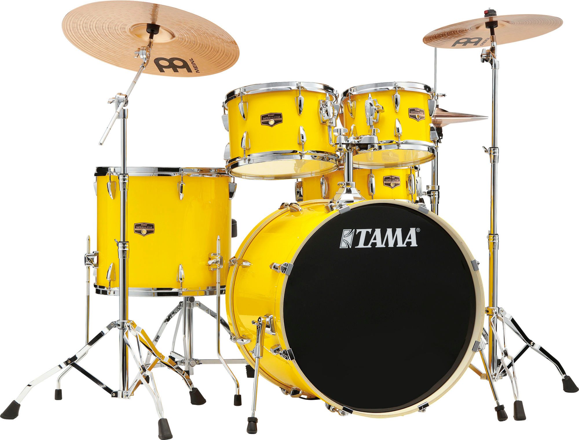 Tama Schlagzeug IP52H6WBN-ELY Imperialstar Drumkit Electric Yellow,Einsteiger-Schlagzeug-Set mit allem Drum & Dran!, 5-St., inkluisve Hardware und Becken, Inklusive Meinl HCS Beckensatz