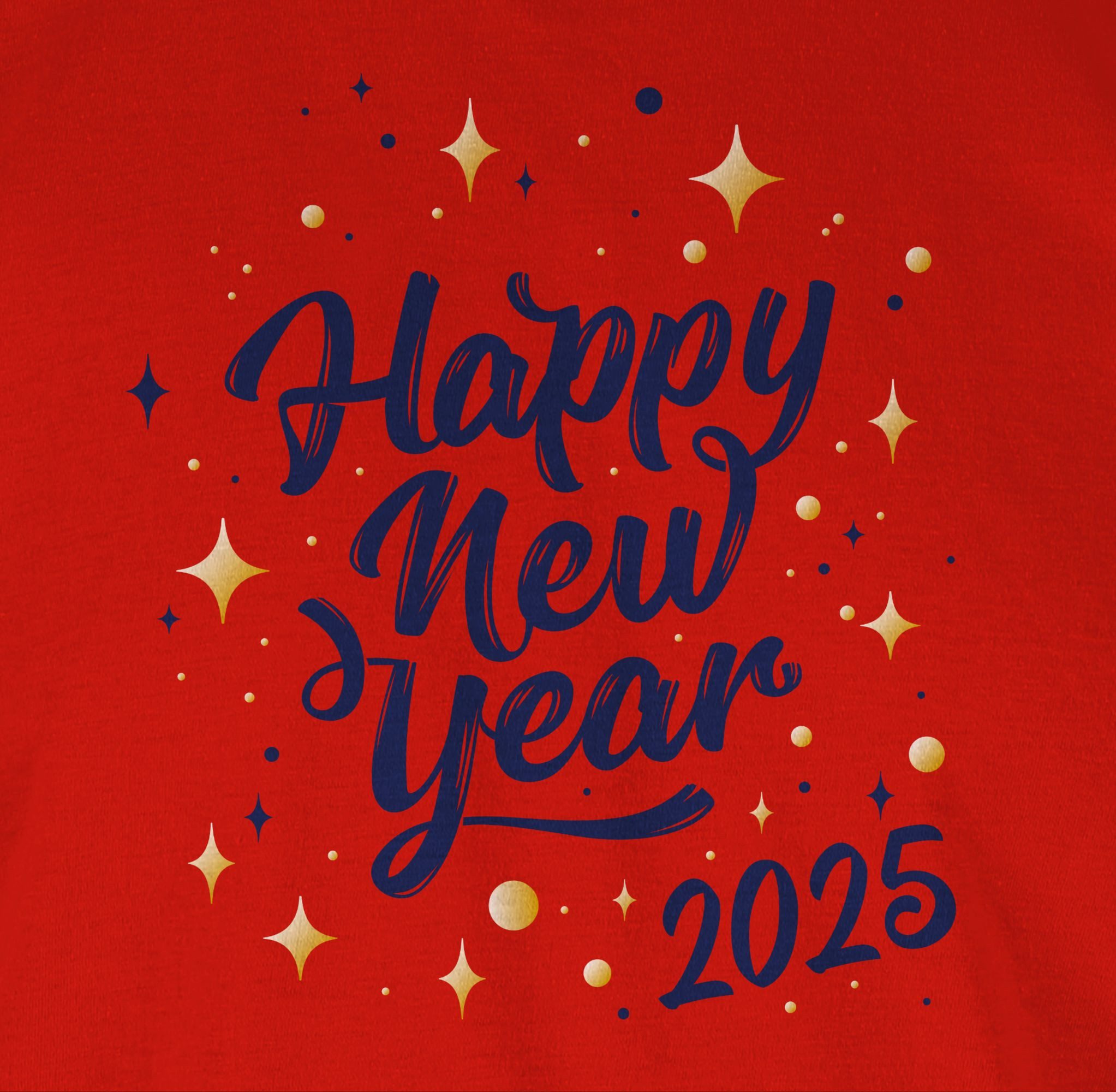 Shirtracer T-Shirt Happy new year 2025 Silvester Erwachsene