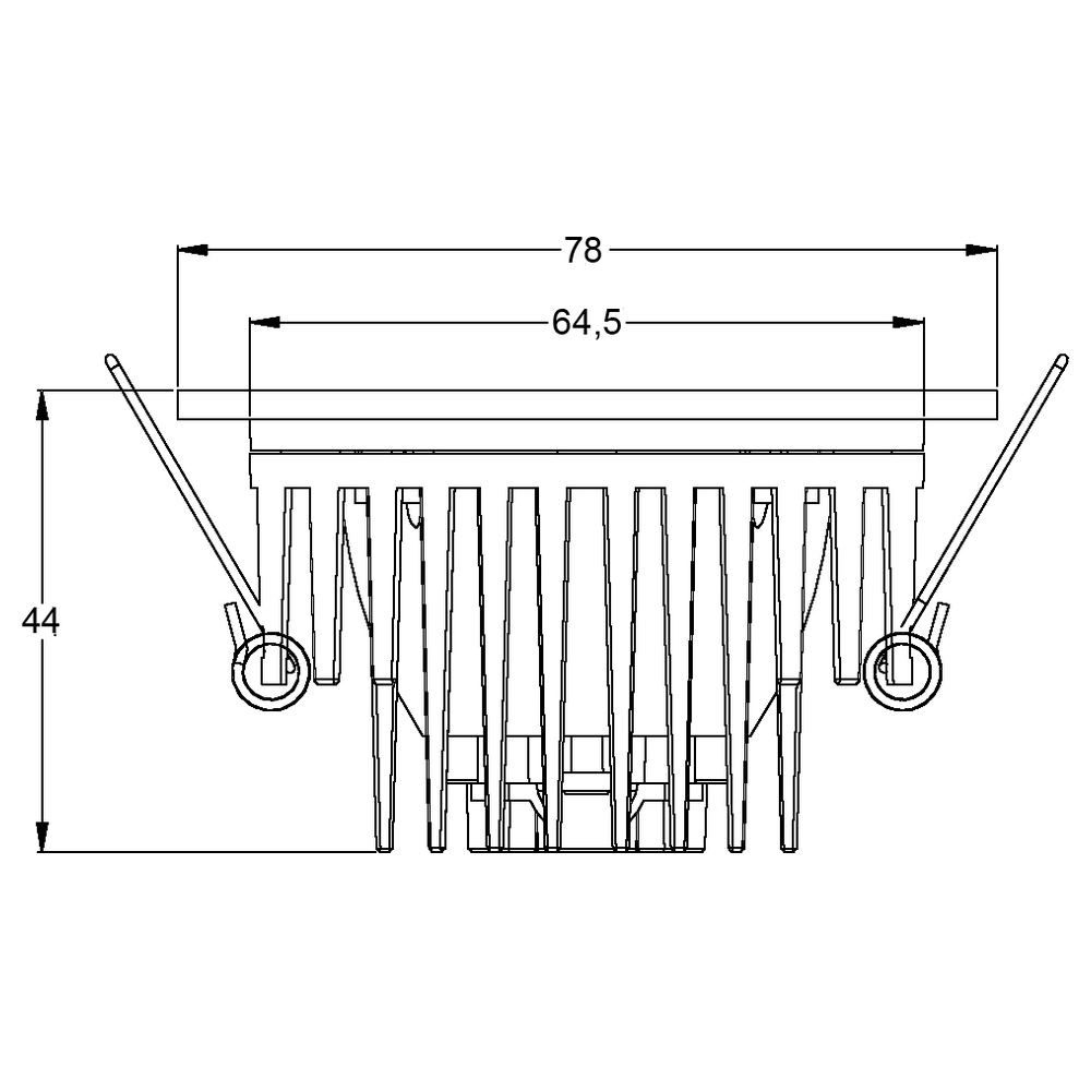 Deko-Light Einbauleuchte LED Deckeneinbaustrahler COB 68 aus Aluguss in weiß, 4200K, LED