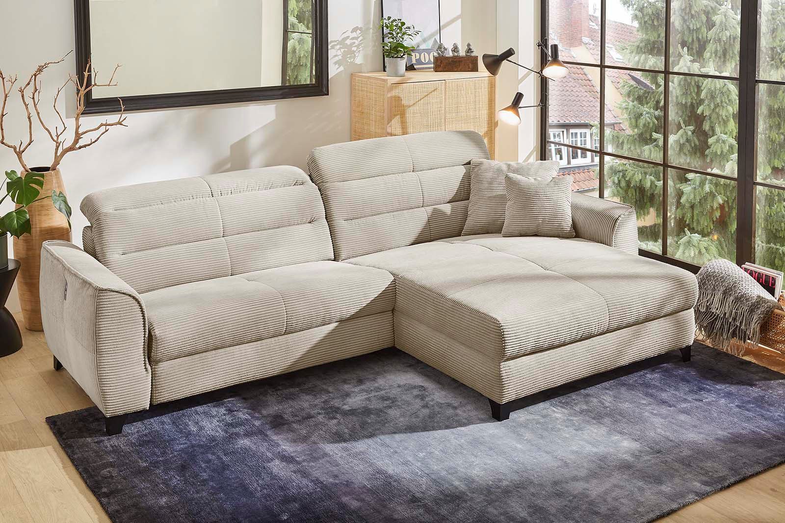 Double Relaxfunktionen Ecksofa One, Gruppe elektromotorischen breiten, 2x mit 120cm Jockenhöfer