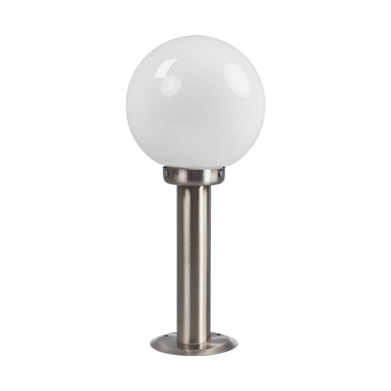 Lindby Außen-Stehlampe Vedran, Kunststoff Alu IP44, 1 x 15 W LED