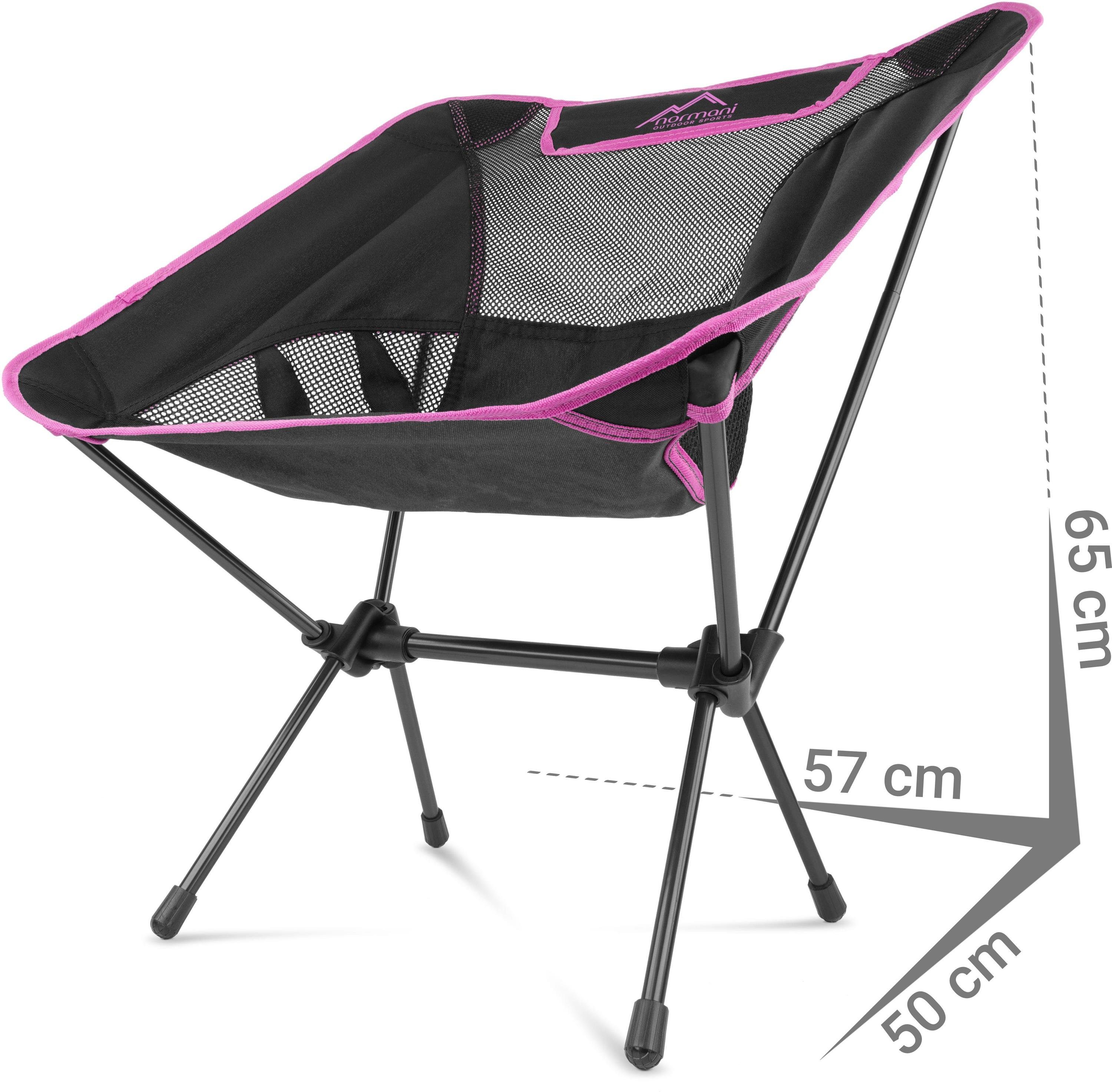 normani Campingstuhl Ultraleichter Campingstuhl Moak, Campingstuhl Angelstuhl - Gartenstuhl bis zu 135 kg