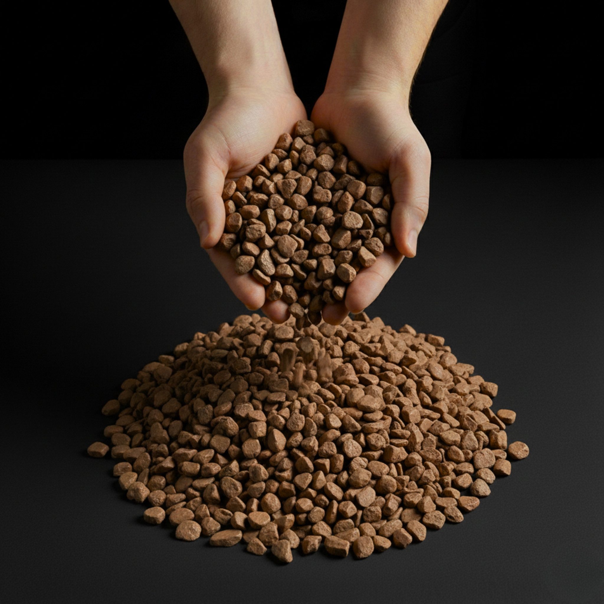 matches21 HOME & HOBBY Deko-Granulate Deko-Steine 5 KG grau Ø 5-8 mm Vasen Glas-Füllung Streudeko, (1 St), Farbiges Deko-Granulat als bunte Tischdeko Hochzeitsdeko