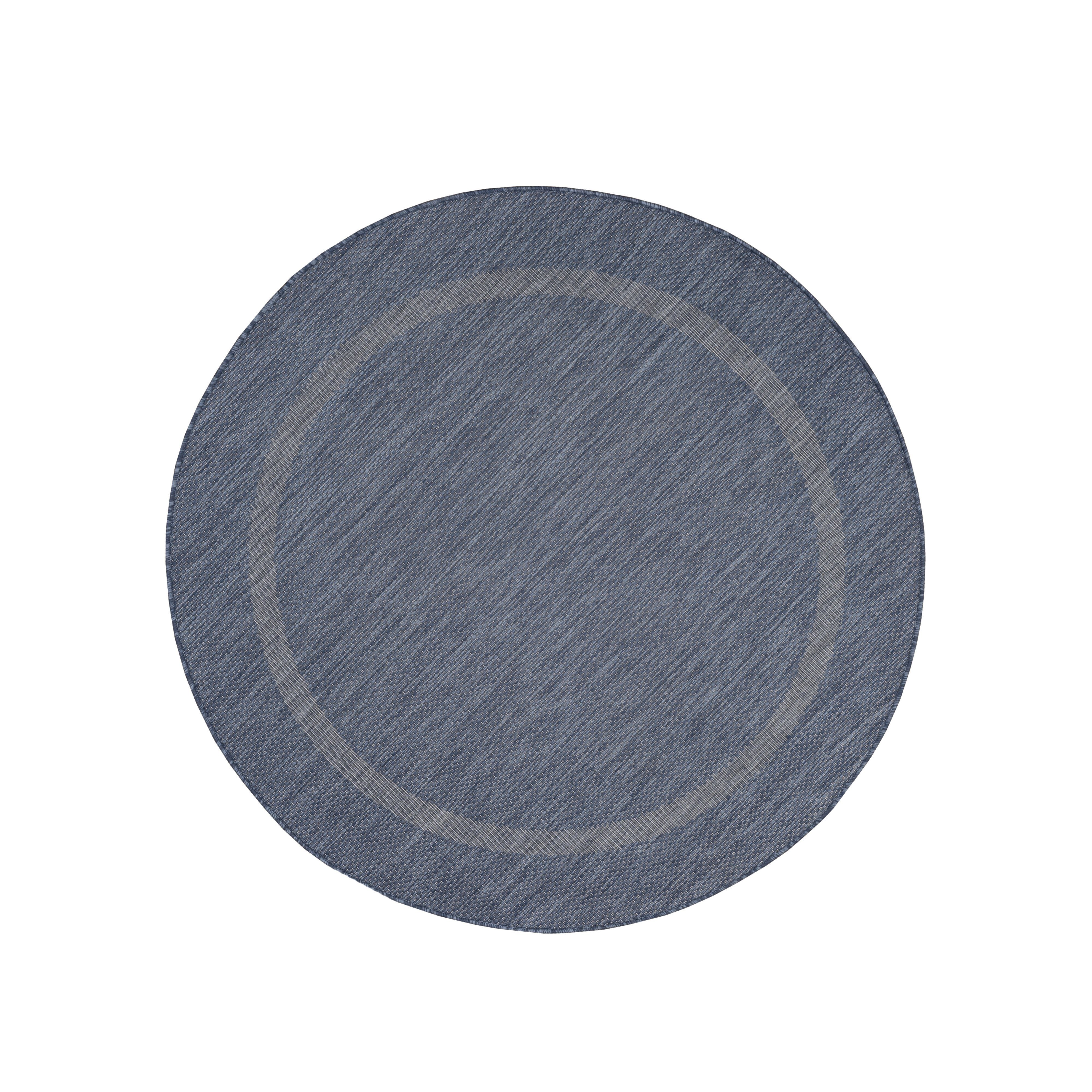 Outdoorteppich RELAX 4311, Ayyildiz Teppiche, rund, Höhe: 5 mm, Pflegeleicht / Strapazierfähig / In- und Outdoor geeignet BLUE