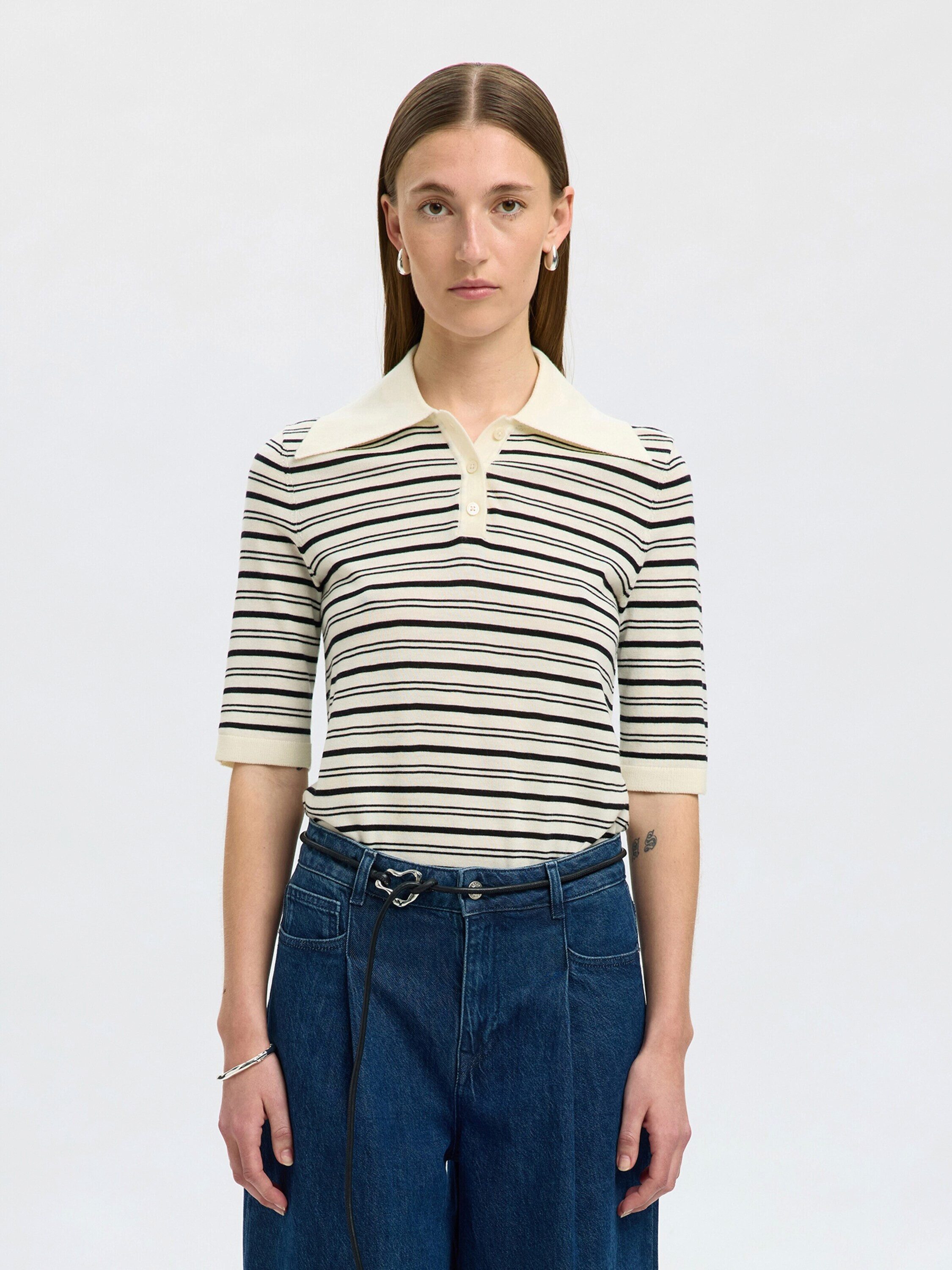 Selected Strickpullover SLFTHEA (1-tlg) Plain/ohne Details