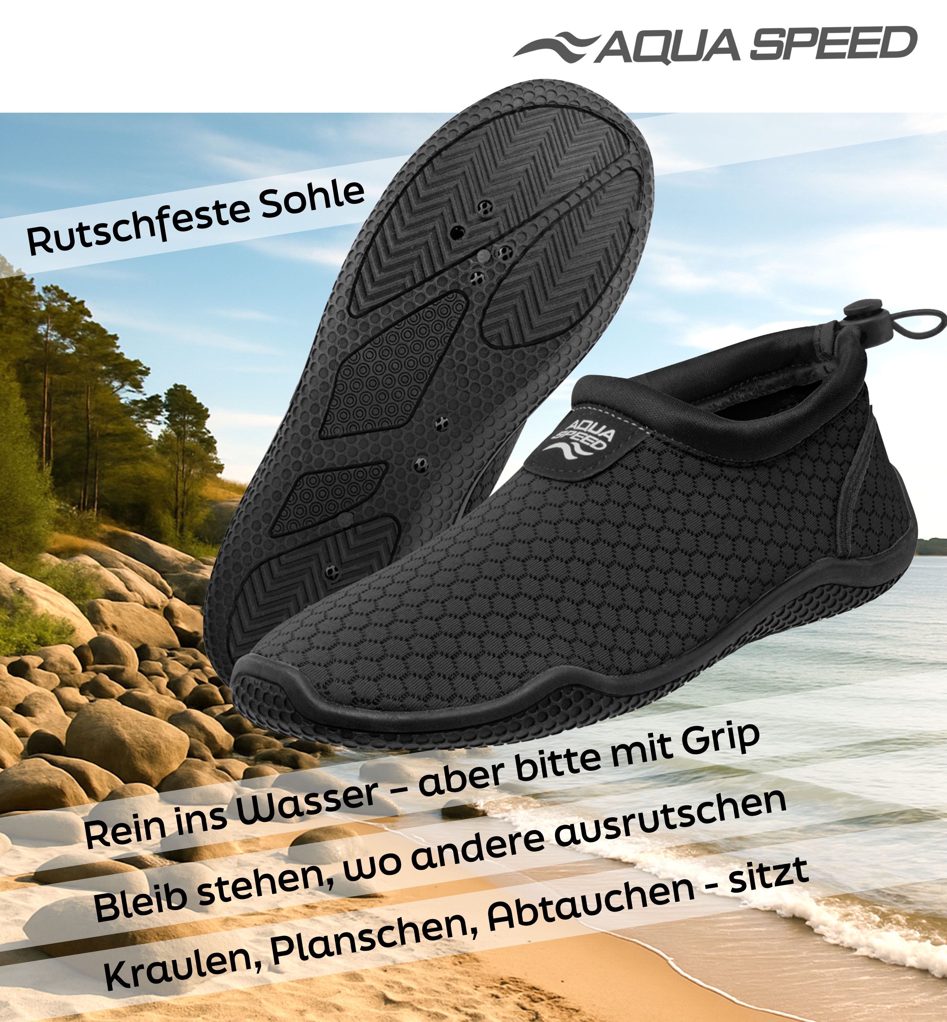 Aqua Speed 30 Aqua Shoe flexible Strandschuhe mit Barfußfeeling für Alltag günstig online kaufen