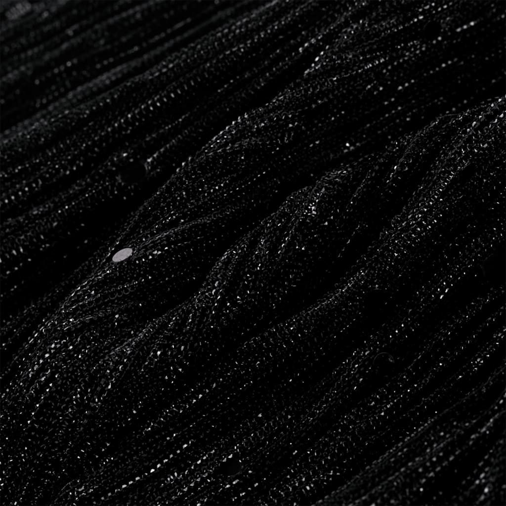 vidaXL Druckkleid Kinderkleid mit Langen Ärmeln Schwarz 92