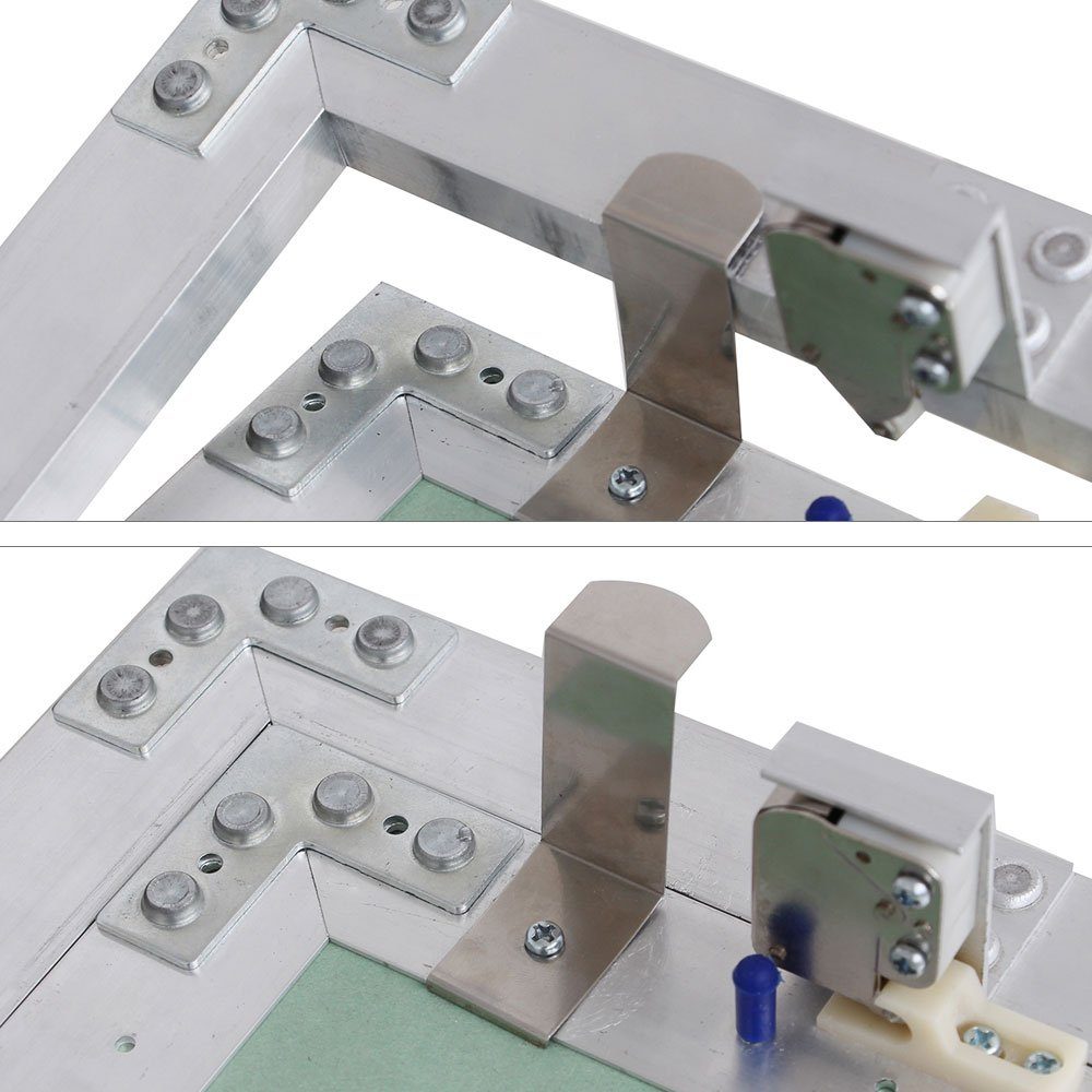 V2Aox Revisionsklappe Revisionsklappe Revisionstür Aluminium-Rahmen Gipskarton 40 x 40 cm