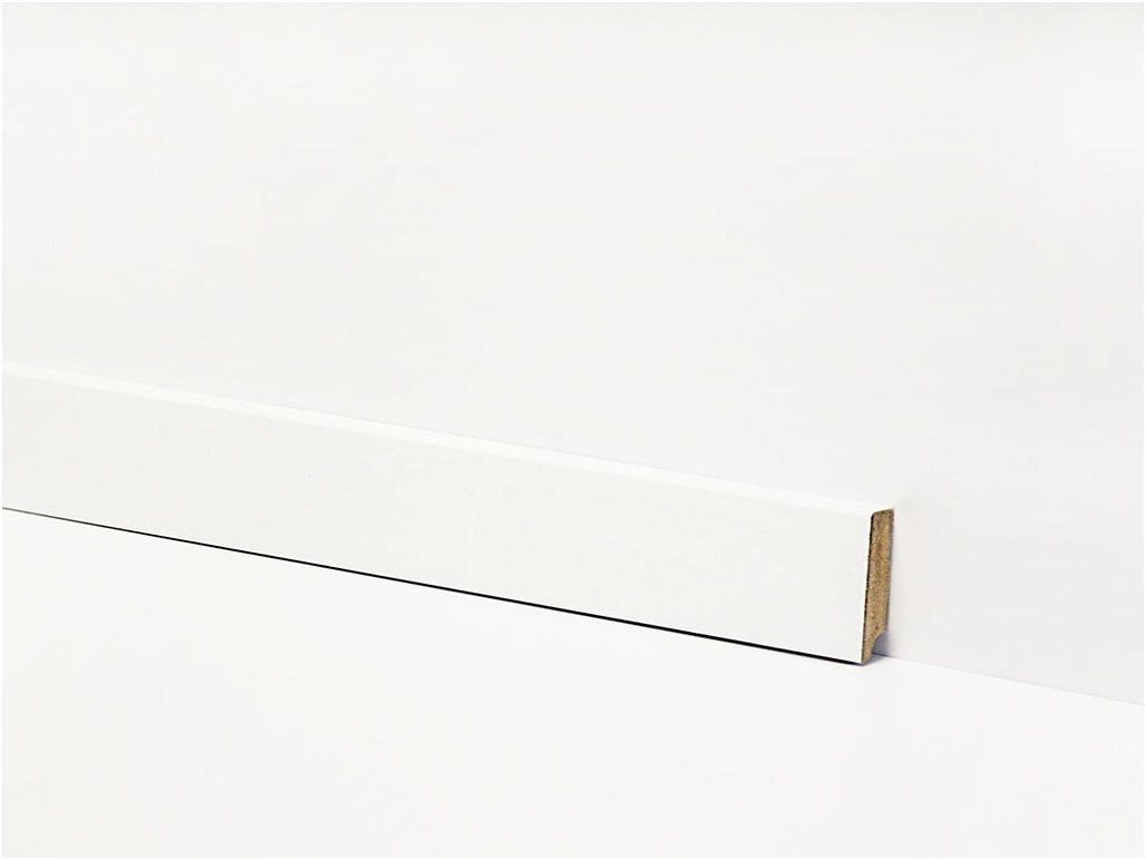 Equipped Sockelleiste Equipped Sockelleiste 58mm 0038 Weiss (Weimarer Leiste)