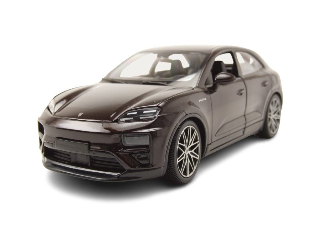 Bburago Modellauto Porsche Macan Turbo E 2024 kupfer metallic, Maßstab 1:24