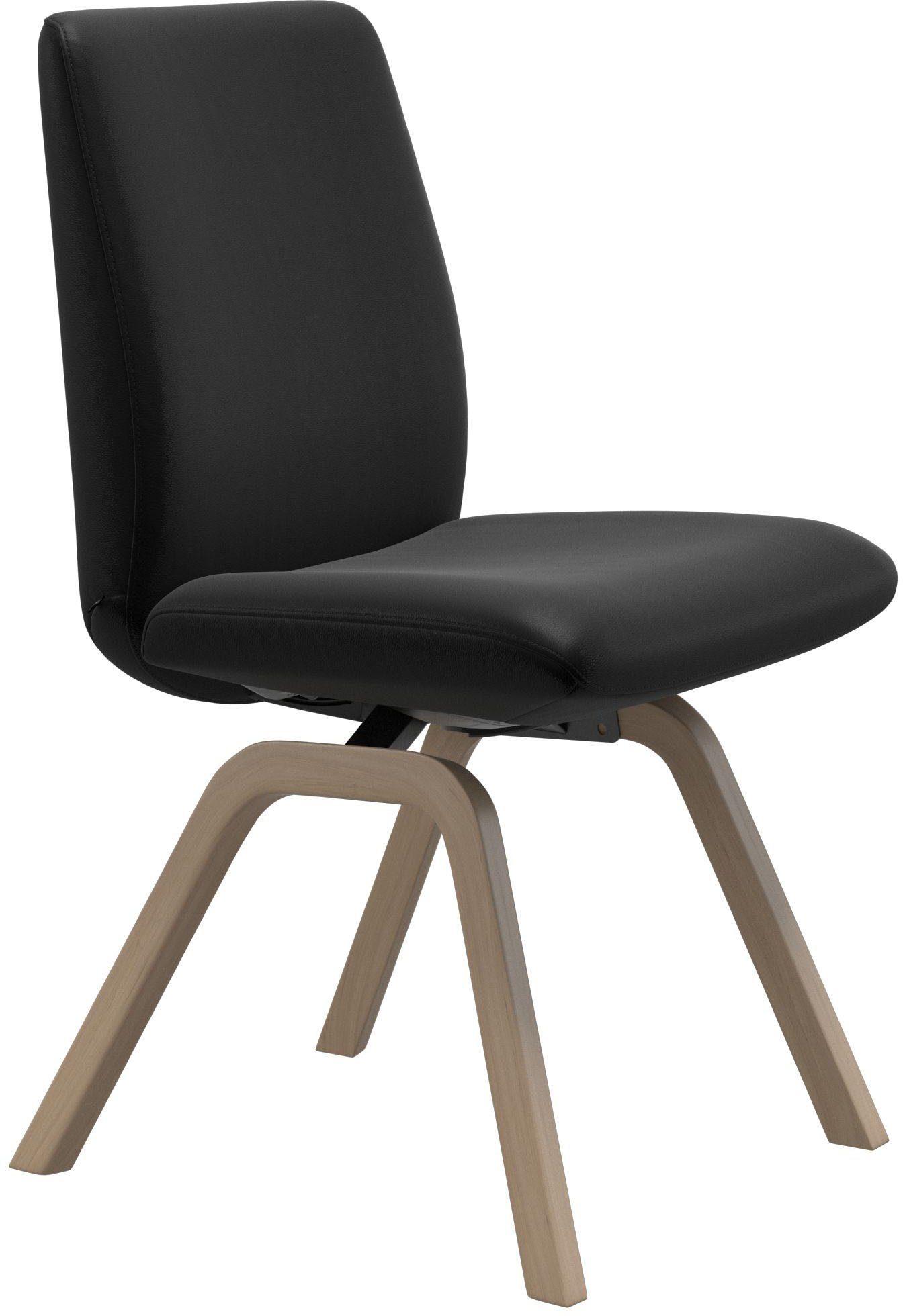 Stressless® Polsterstuhl Laurel, Low Back, Größe L, mit schräggestellten Beinen in Schwarz