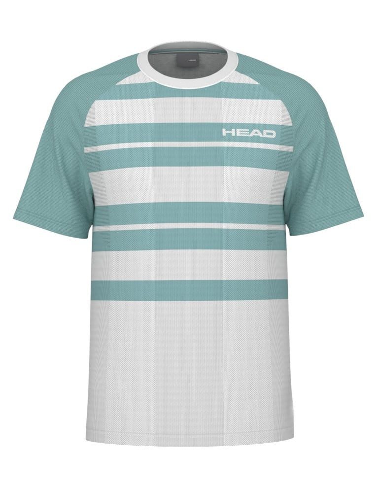 Head T-Shirt Performance (feuchtigkeitsabsorbierend) weiss/aquablau Herren