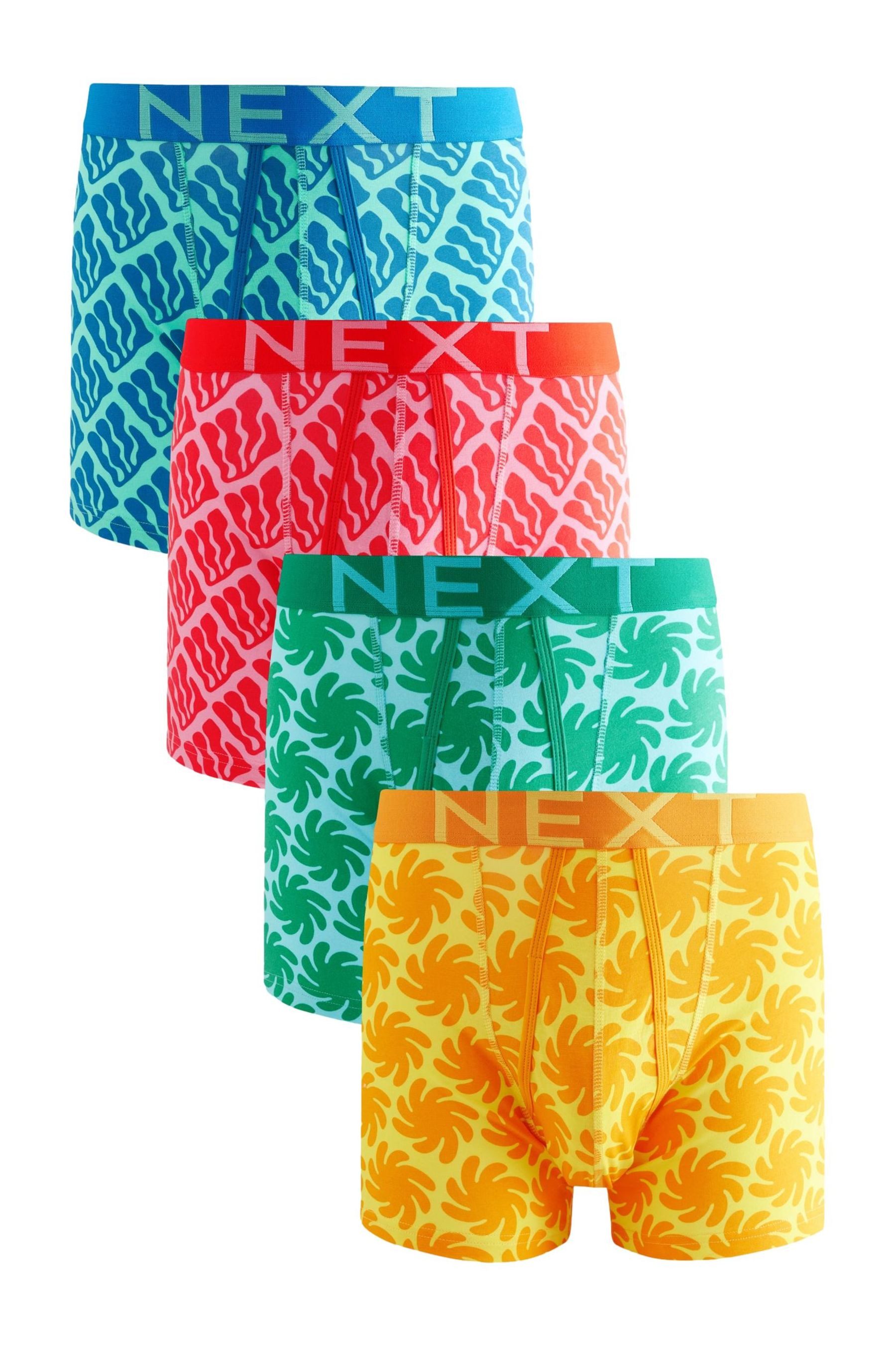 Next Boxershorts A-Front Boxershorts mit Geo-Muster, 4er-Pack (4-St)