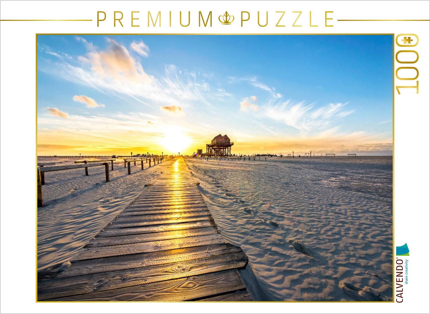 CALVENDO Puzzle CALVENDO Puzzle Der Strand von St. Peter-Ording, 1000 Teile Lege-Größ, 1000 Puzzleteile