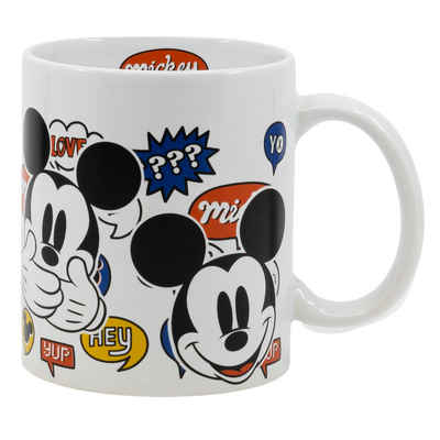 Disney Tasse Disney Classisc Mickey Maus Kaffeetasse Teetasse Tasse 325 ml, Keramik