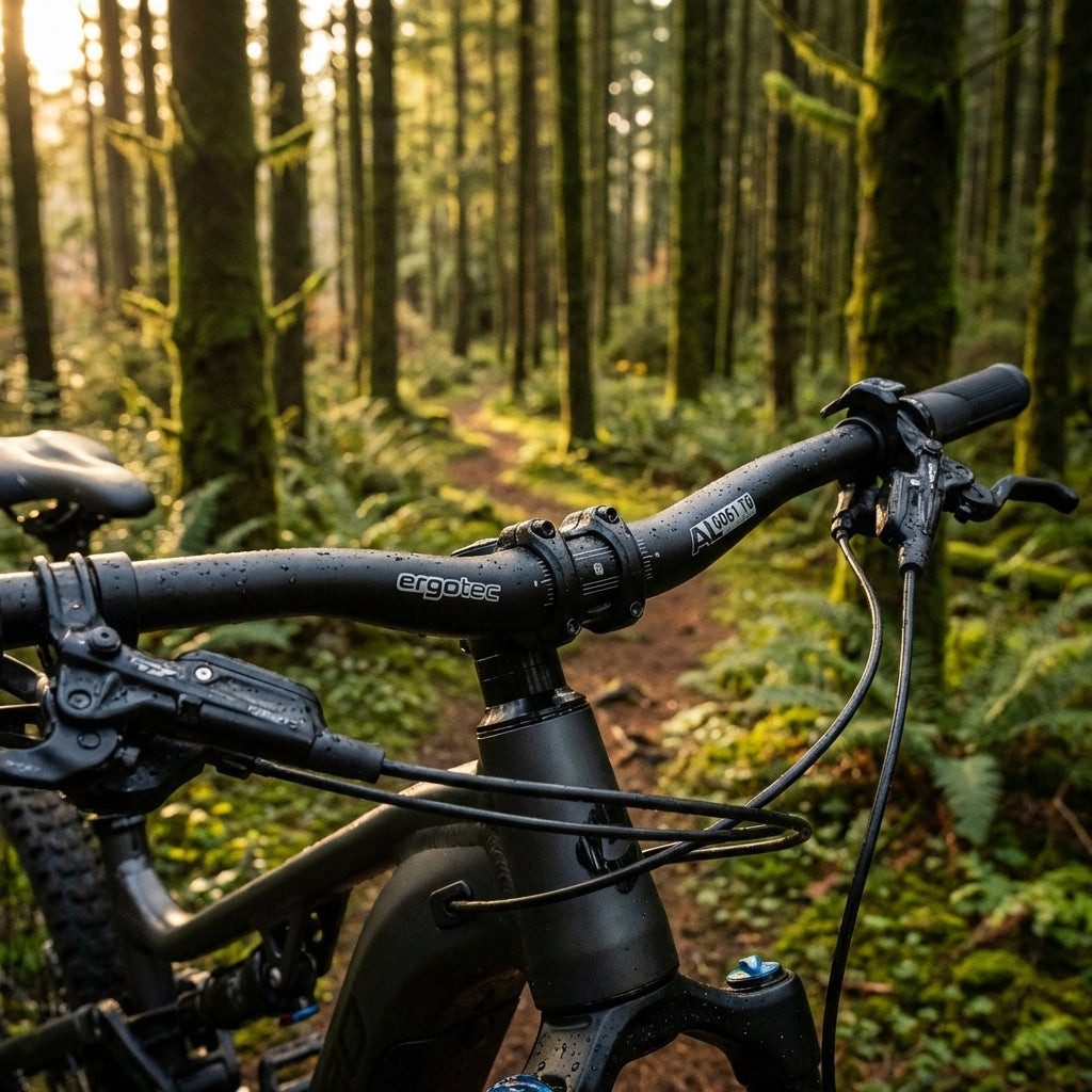 Ergotec Fahrradlenker ergotec 31.8 mm Lenker Moon Ø 31 - 8 mm 625 mm 23° schwarz