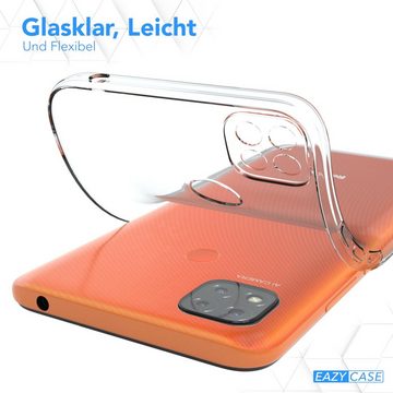 EAZY CASE Handyhülle Slimcover Clear für Xiaomi Redmi 9C 6,53 Zoll, durchsichtige Hülle Ultra Dünn Silikon Backcover TPU Telefonhülle Klar