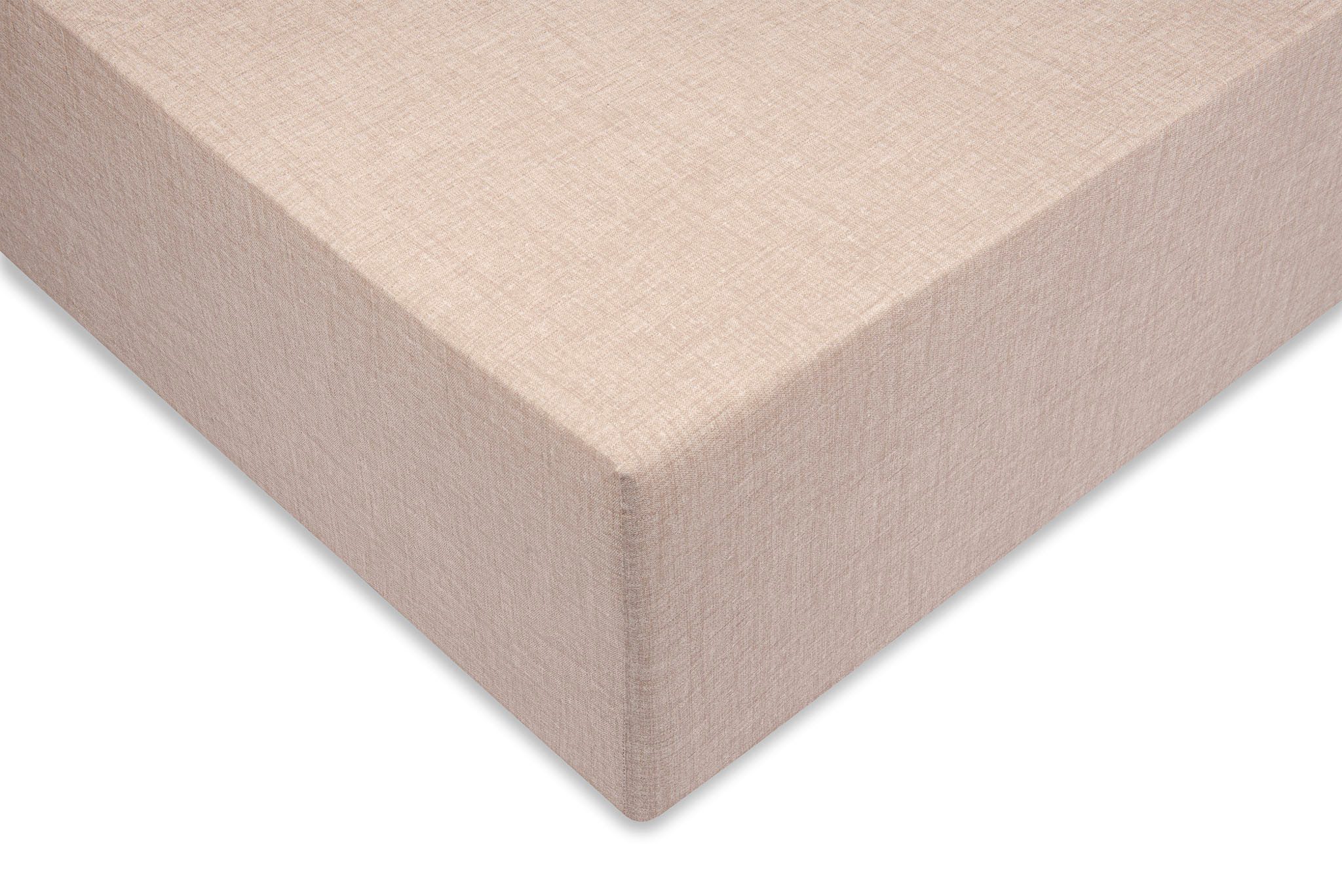 ZO HOME Spannbettlaken Lino, Renforcé, Gummizug: rundum, (1 Stück), Laken aus 100% Baumwolle, Leinen Optik, Print, Betttuch ab 90x200