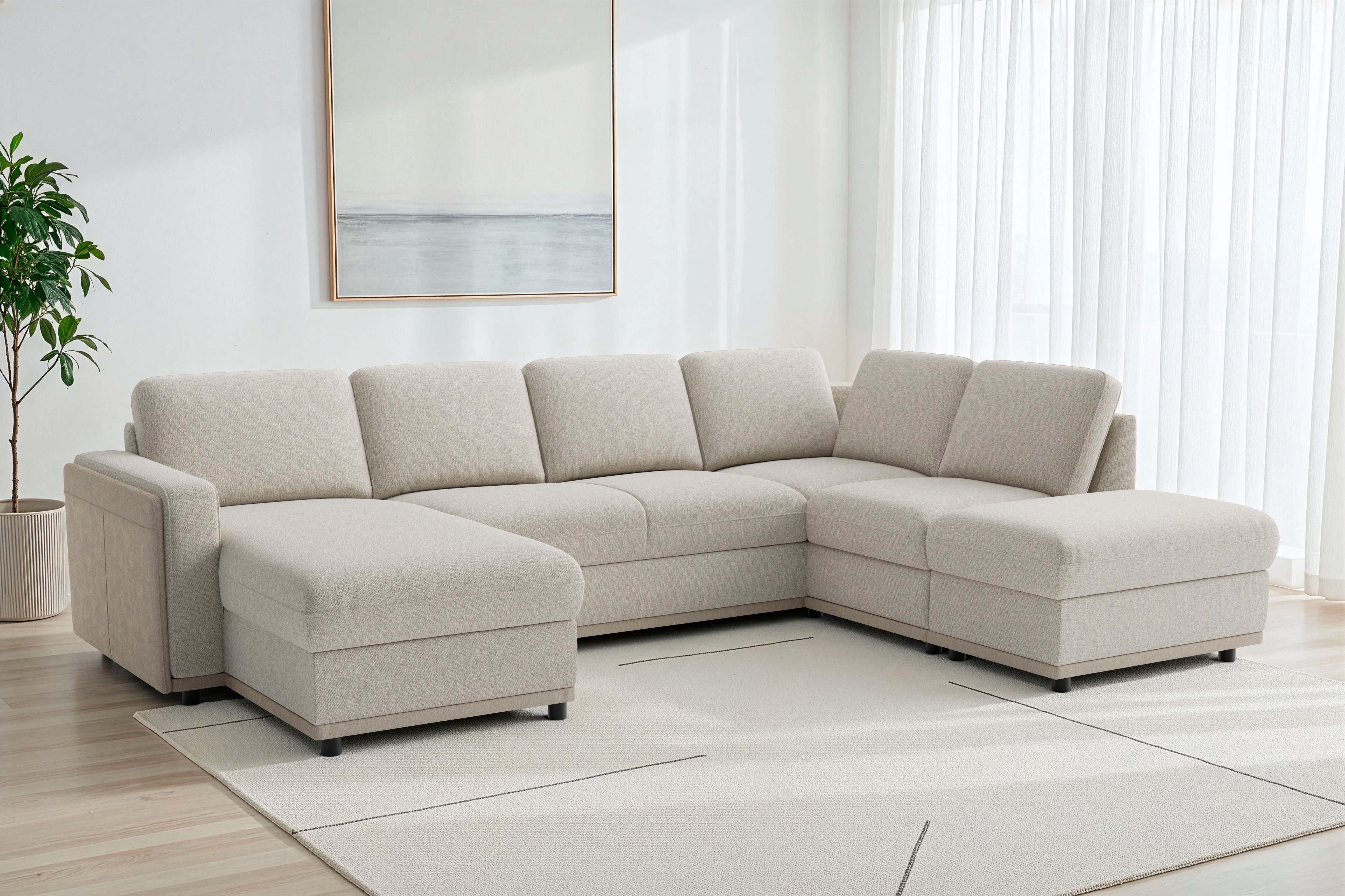 sit&more Wohnlandschaft Cordoba, wahlweise mit Schlaffunktion und Bettkasten oder Stauraum