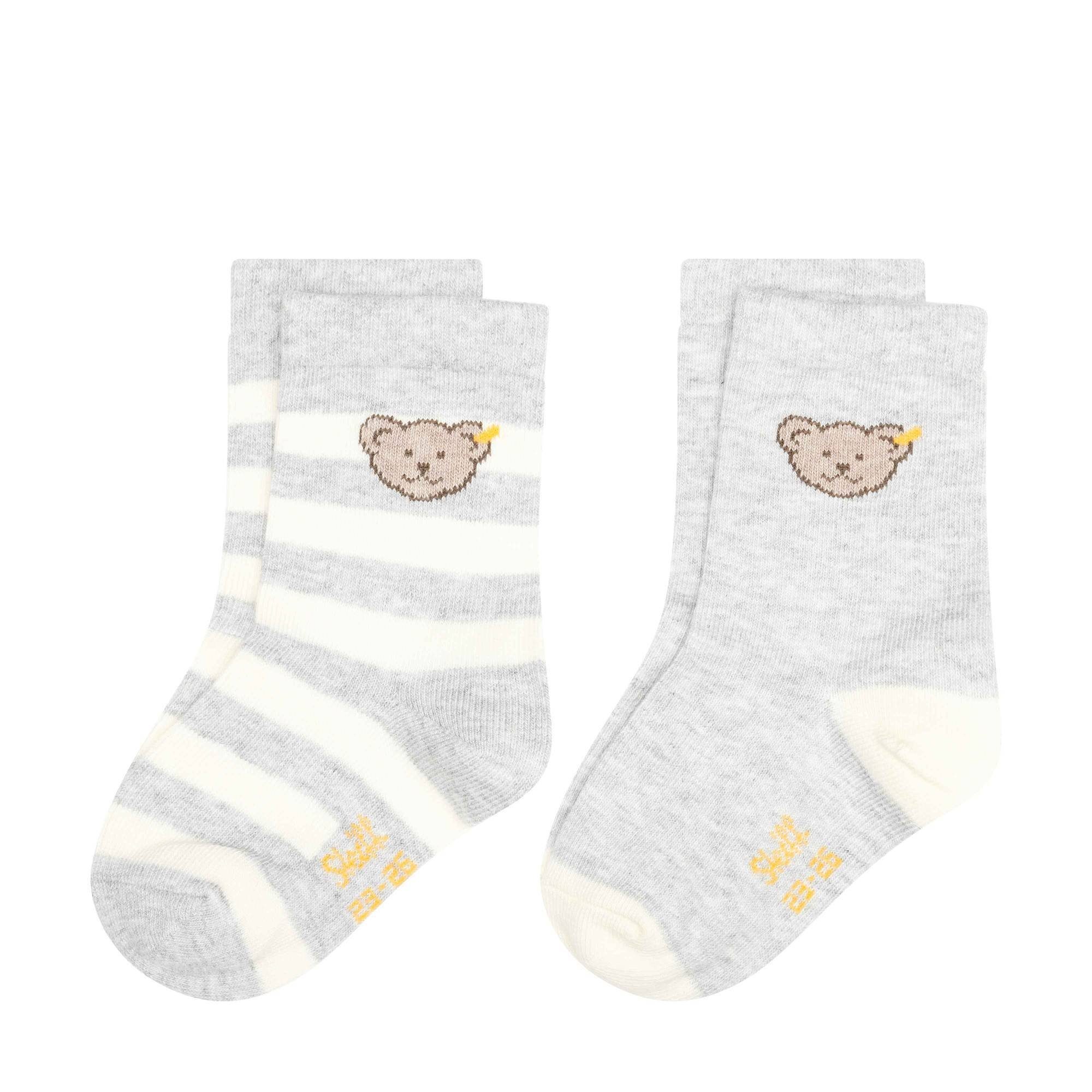 Steiff Freizeitsocken Kinder Unisex Socken, 2er Pack - Bio-Baumwolle
