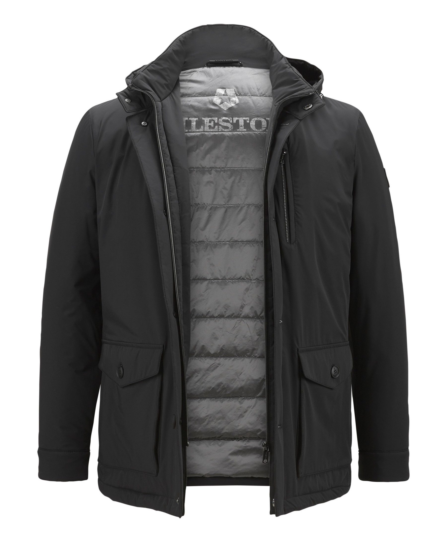 Milestone Parka MSHeathrow ultraleichte Jacke mit Kapuze, wasserabweisend und winddicht