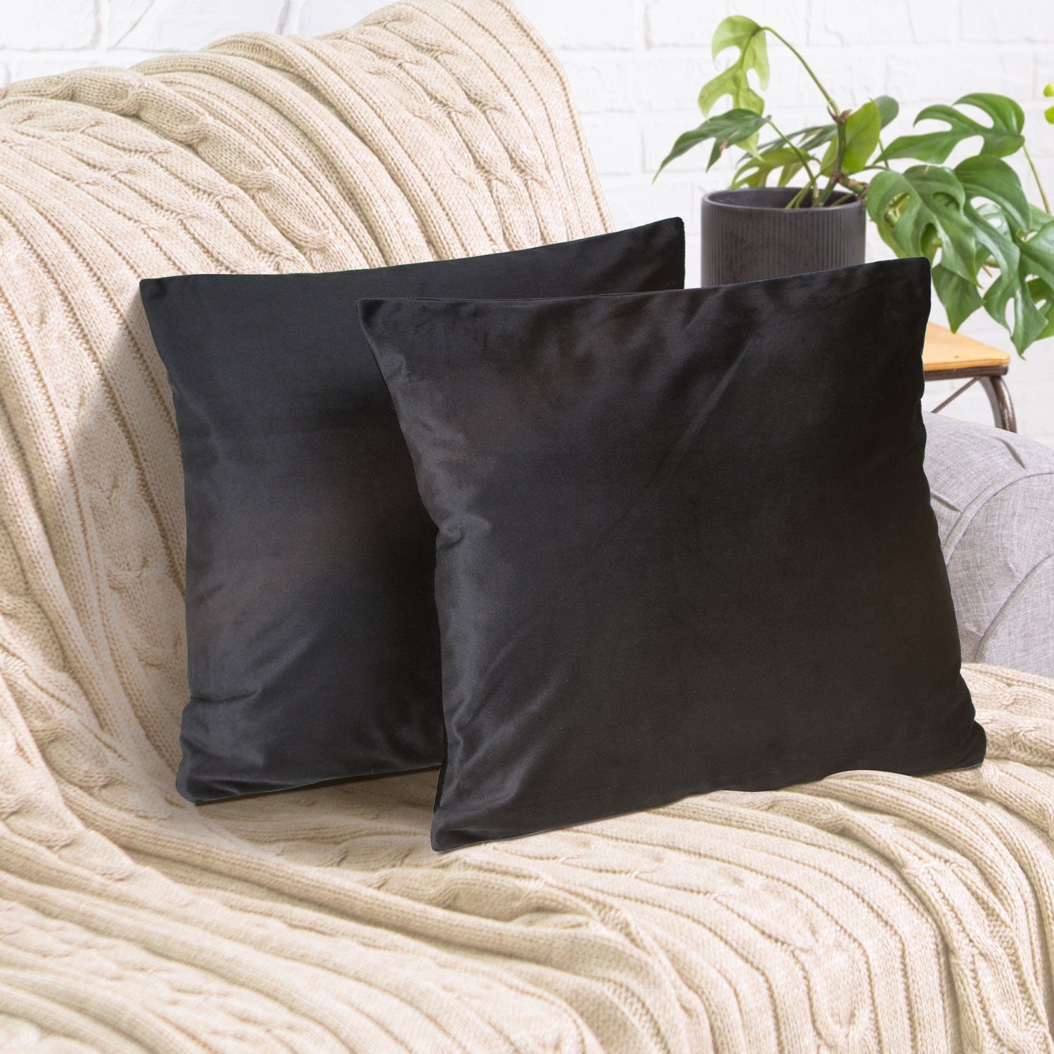 Cozyor Kissenbezug Samt Kissenhülle in diversen Größen & Farben, Sofakissen günstig online kaufen