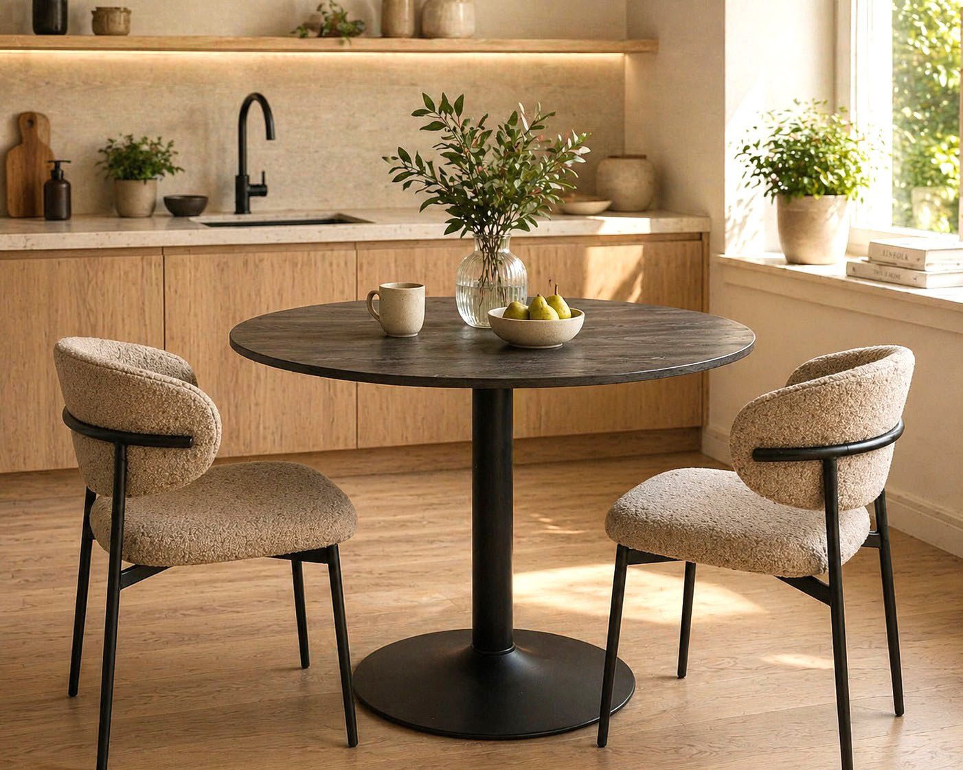 ACTONA GROUP Esstisch Ibiza, Runder Küchentisch - pflegeleicht, platzsparend & robust (1-St., Tisch, Tulpentisch), OTTOs Choice, modernen Design – kratzfest & belastbar bis 100 kg