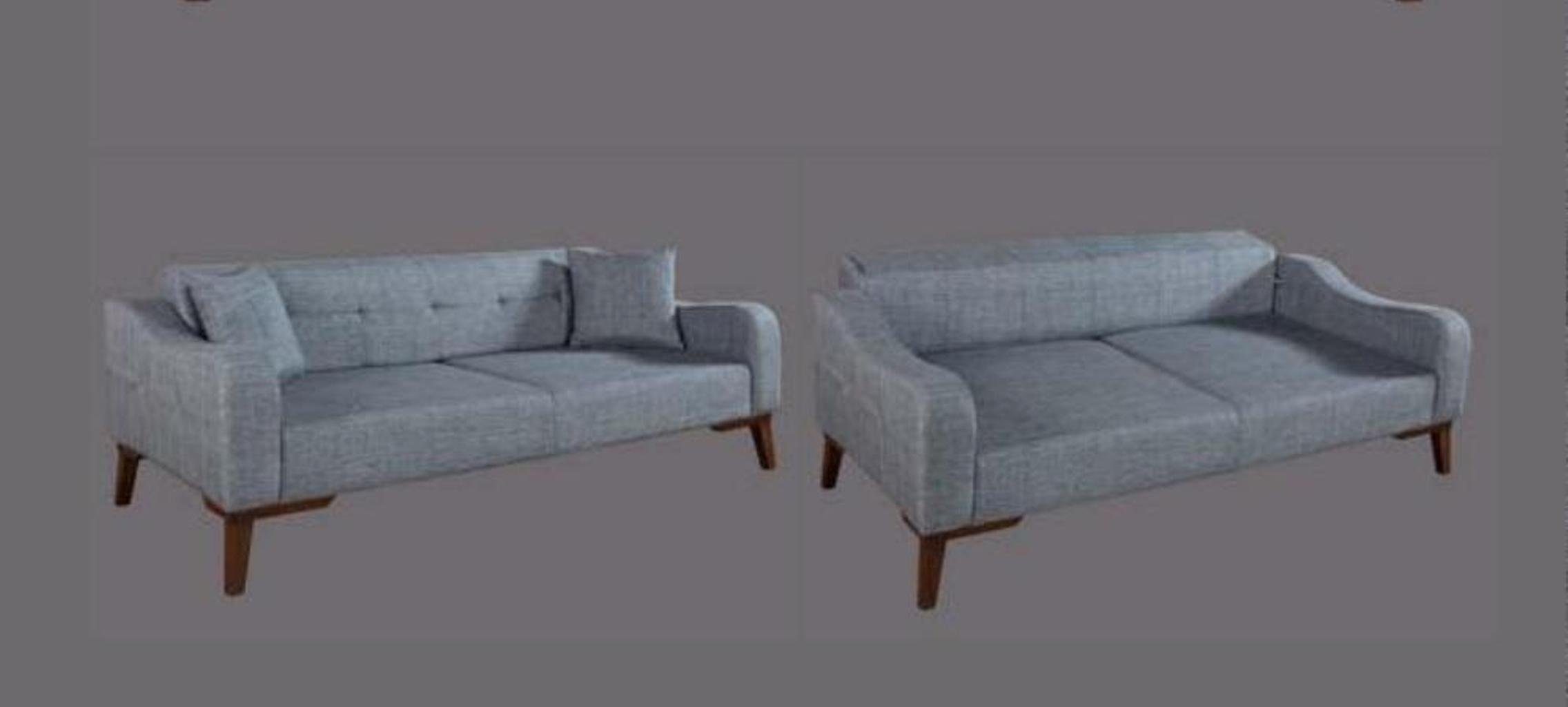 Garnitur Dreisitzer Couch Sofa JVmoebel Sitzer Design Couchen Sofa, 3 Polster
