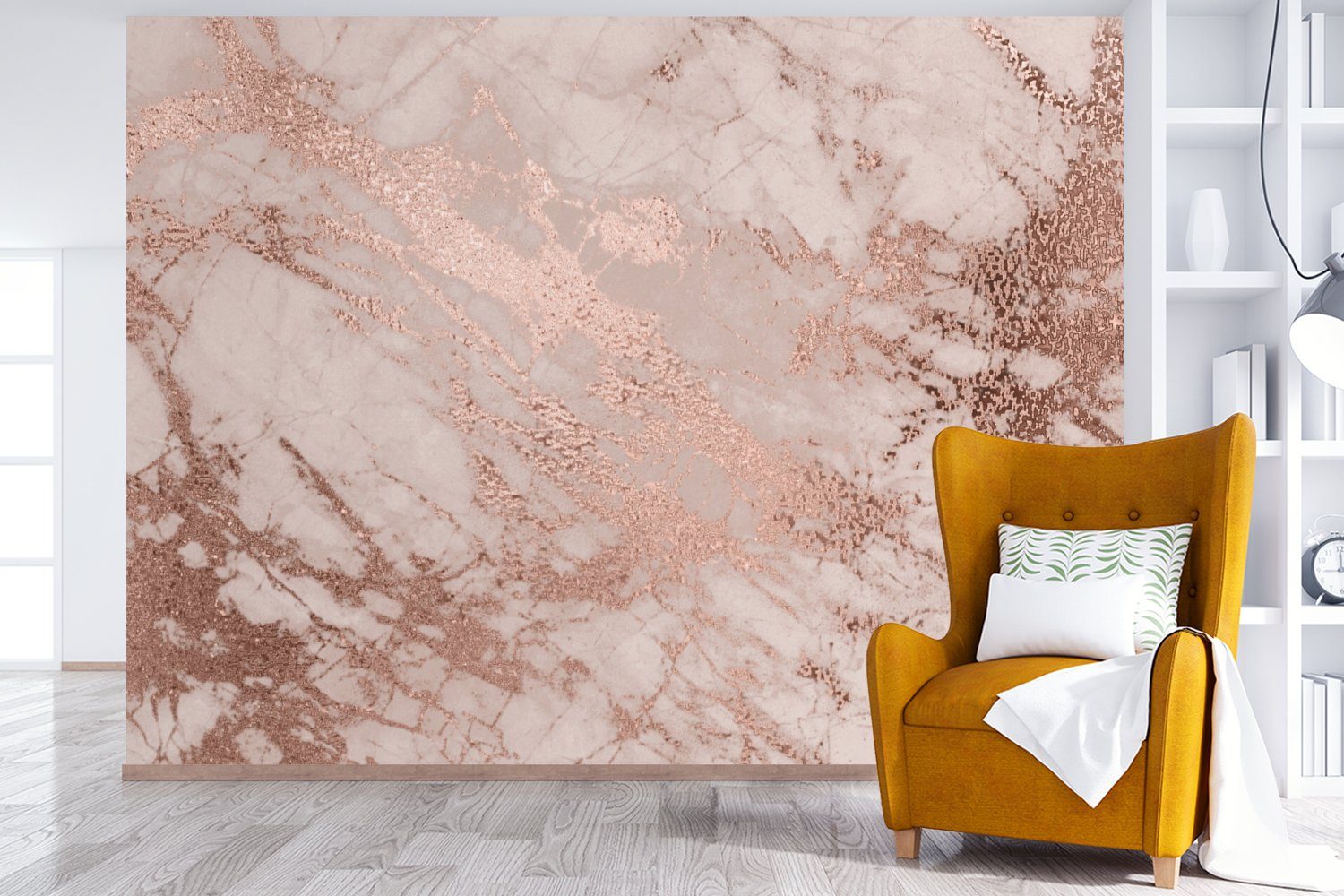 MuchoWow Fototapete Marmor - Rosa - günstig online kaufen