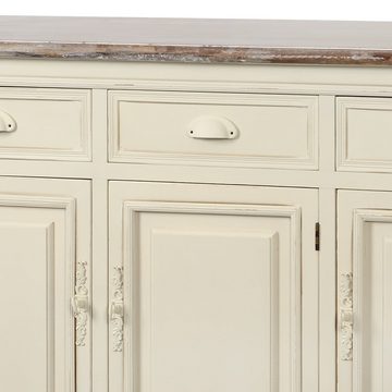 99rooms Kommode Rimini Pappel Creme (Sideboard, Standschrank), aus Massivholz, variabel stellbar, mit Schubladen, Landhausstil