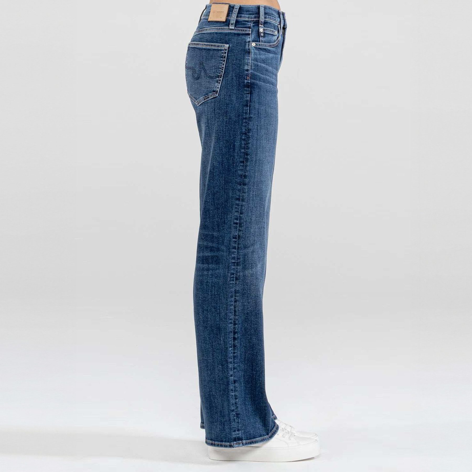 ADRIANO GOLDSCHMIED 5-Pocket-Jeans AG JEANS Jeans NEW BAGGY Mid Waist - Blau