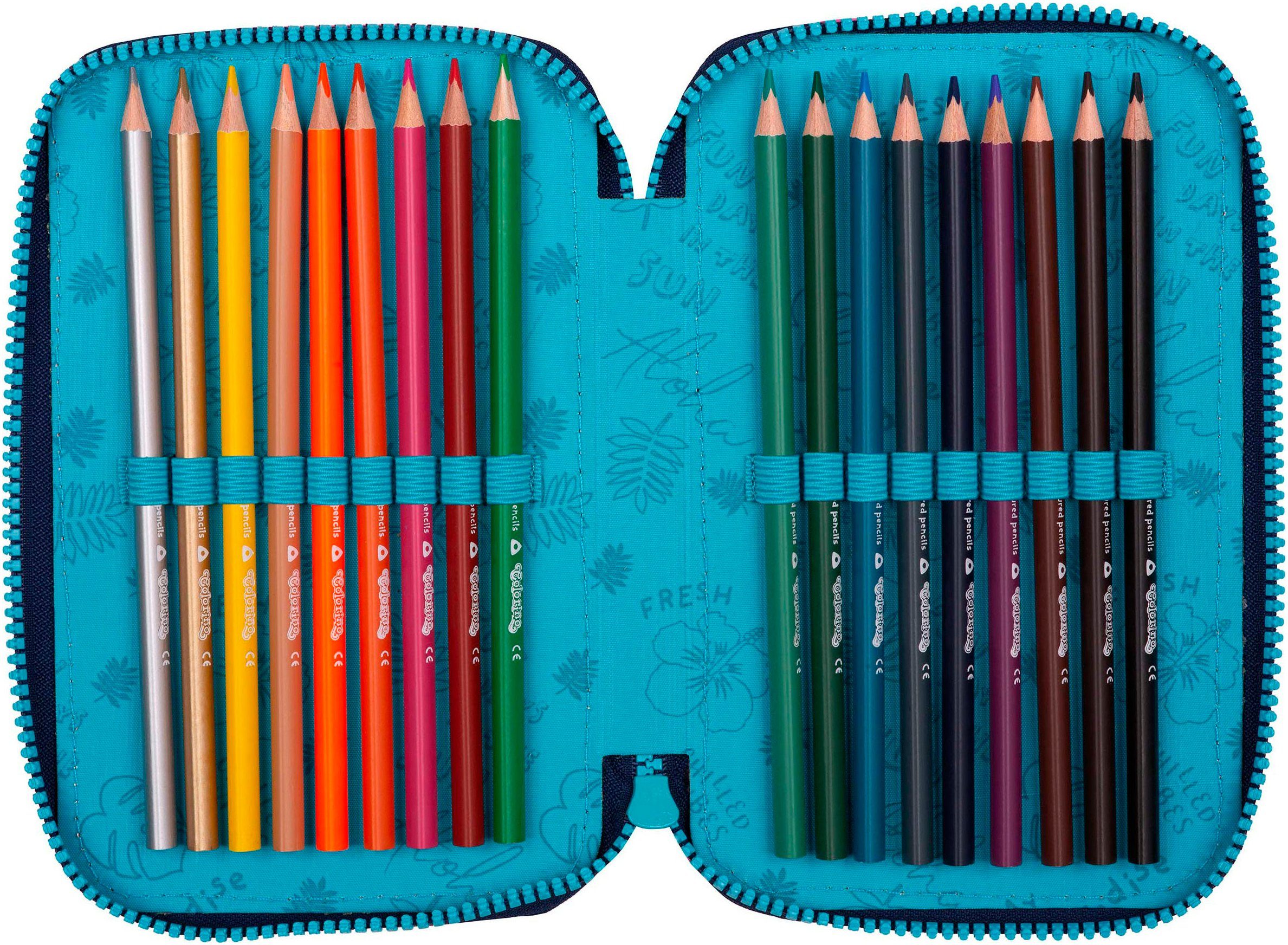 CoolPack Federmäppchen Etui, Disney, Stitch, befüllt