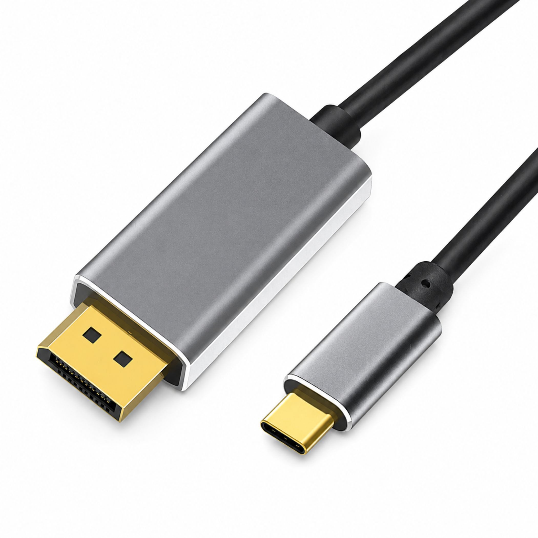 Bolwins E30 USB C auf DisplayPort Kabel 4K 1.8m USB Typ C zu DisplayPort Kabel Video-Kabel, USB-C (Typ-C) Stecker, DisplayPort Stecker (180 cm), USB-C auf Displ – Bild 3 von 5