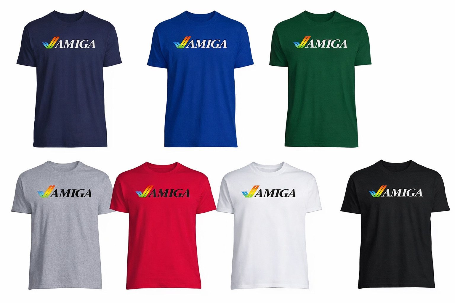 T-Shirt Herren Amiga Spiele Konsole Atari Commodore Super Retro