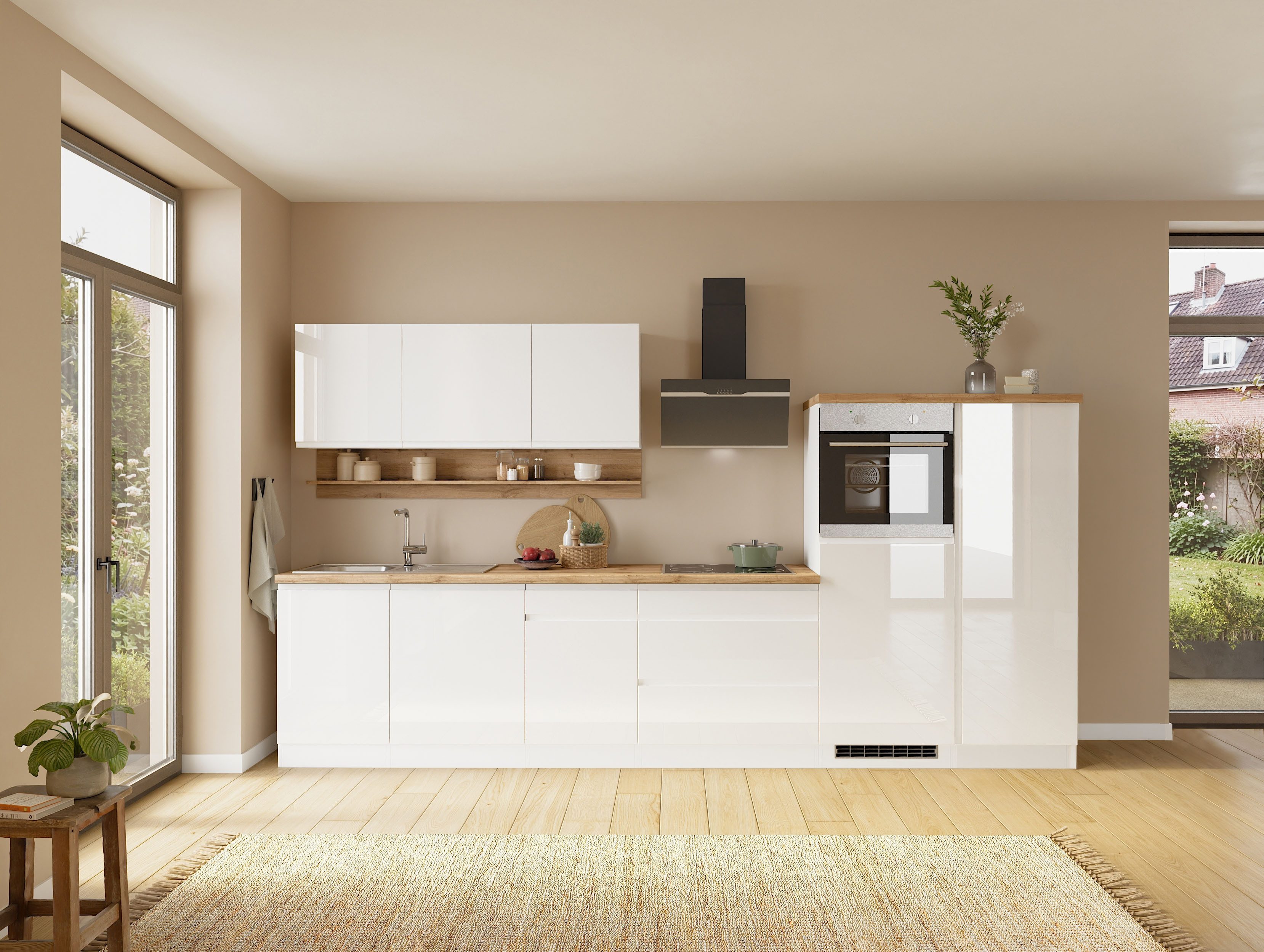 KOCHSTATION Vorratsschrank KS-Virginia,neu in verbesserter Ausführung (Stauraum, Softclose, mit CPL-Arbeitsplatte) Breite 60 cm, 5 Auszüge, Soft-Close-Funktion – Bild 2 von 5