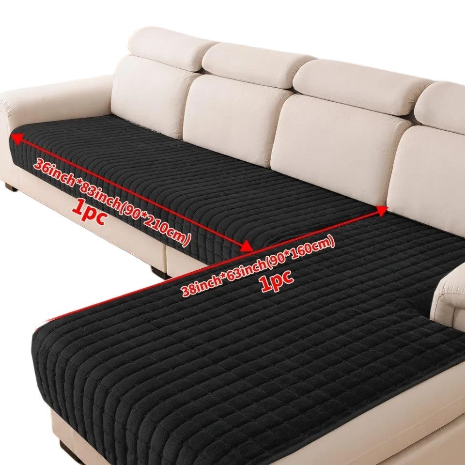 Bellaro Life Sofabezug 2 Stück Flannel Sofabezug, Antirutsch Möbelschutz, 90x160cm+210cm