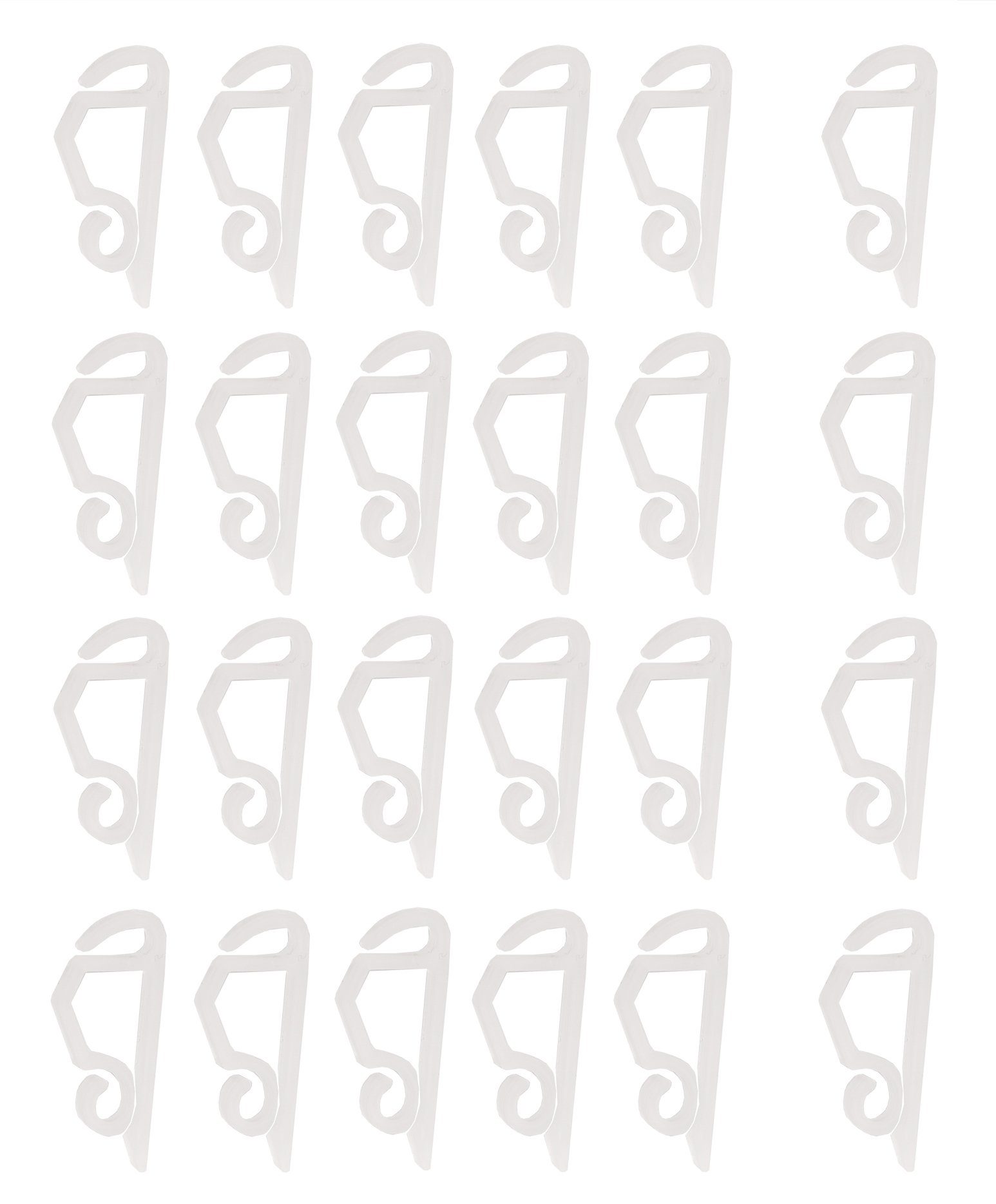 BigDean Hakenleiste 24er Set Dachrinnenhaken für Lichterketten an Dachrinne günstig online kaufen