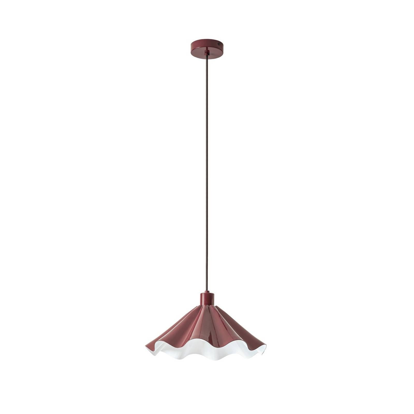 Lindby Hängeleuchte Lilliet, Metall, Rot IP20, 1 x 15 W LED