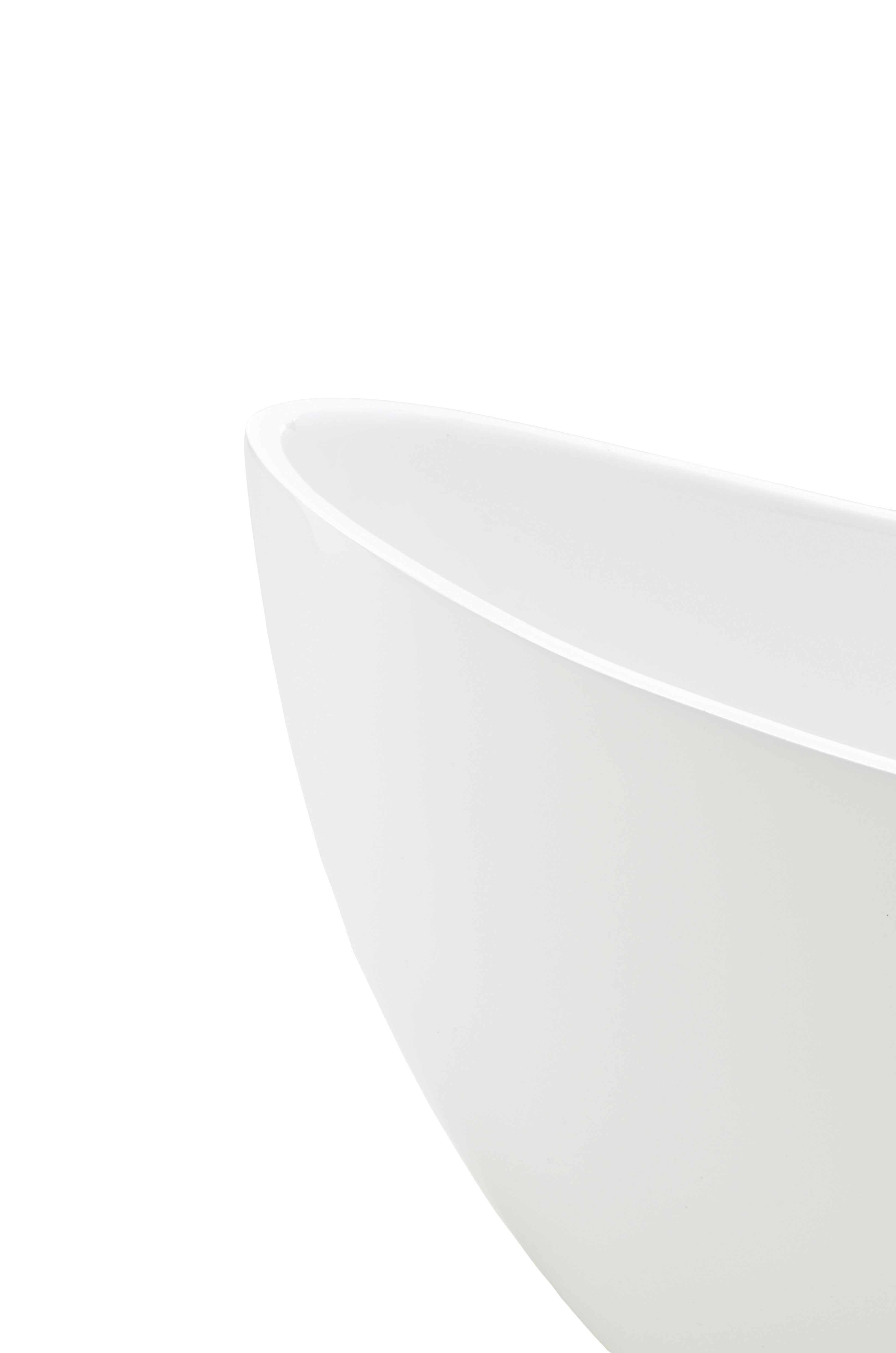 Flingora Jardiniere Odeta, Fiberglas - Indoor & Outdoor - Weiß - 37 x 18 x 21 cm