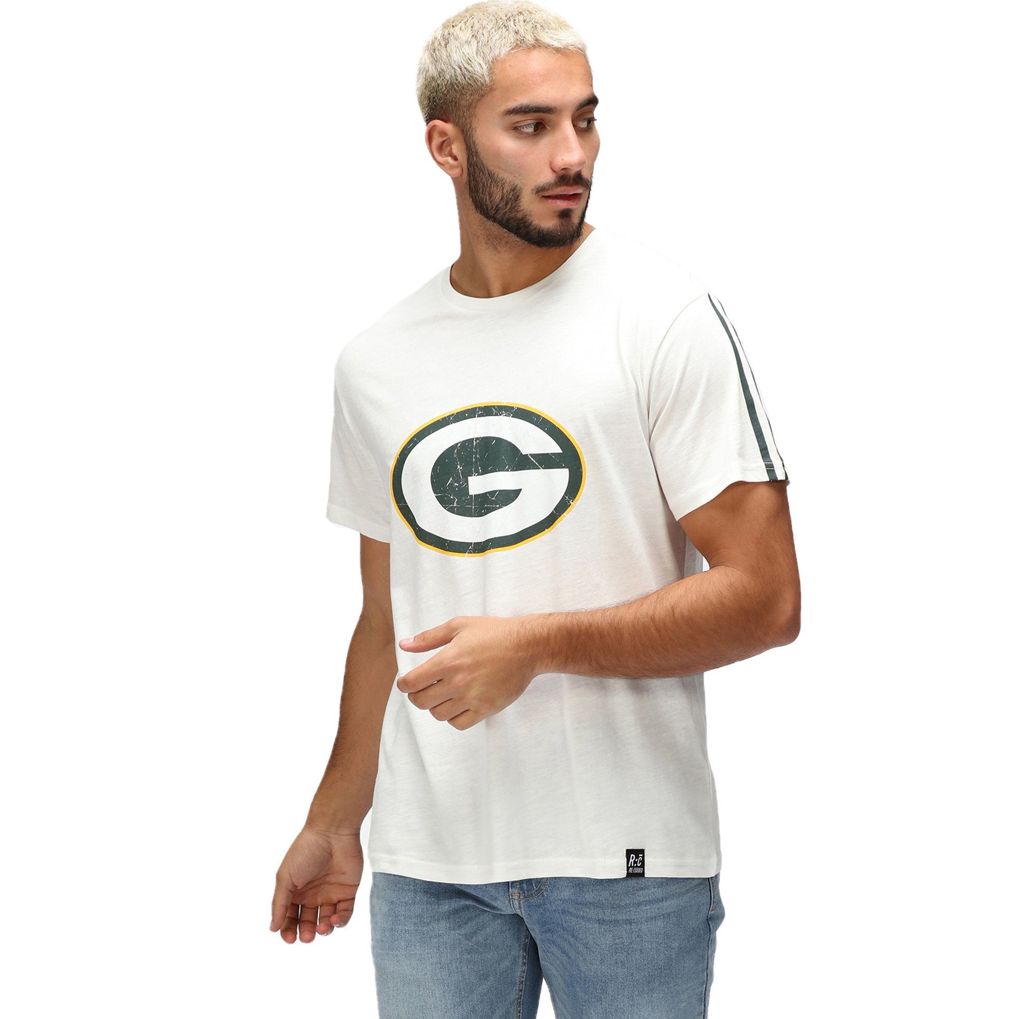 Print-Shirt Packers Recovered Re:Covered ecru Bay Green NFL