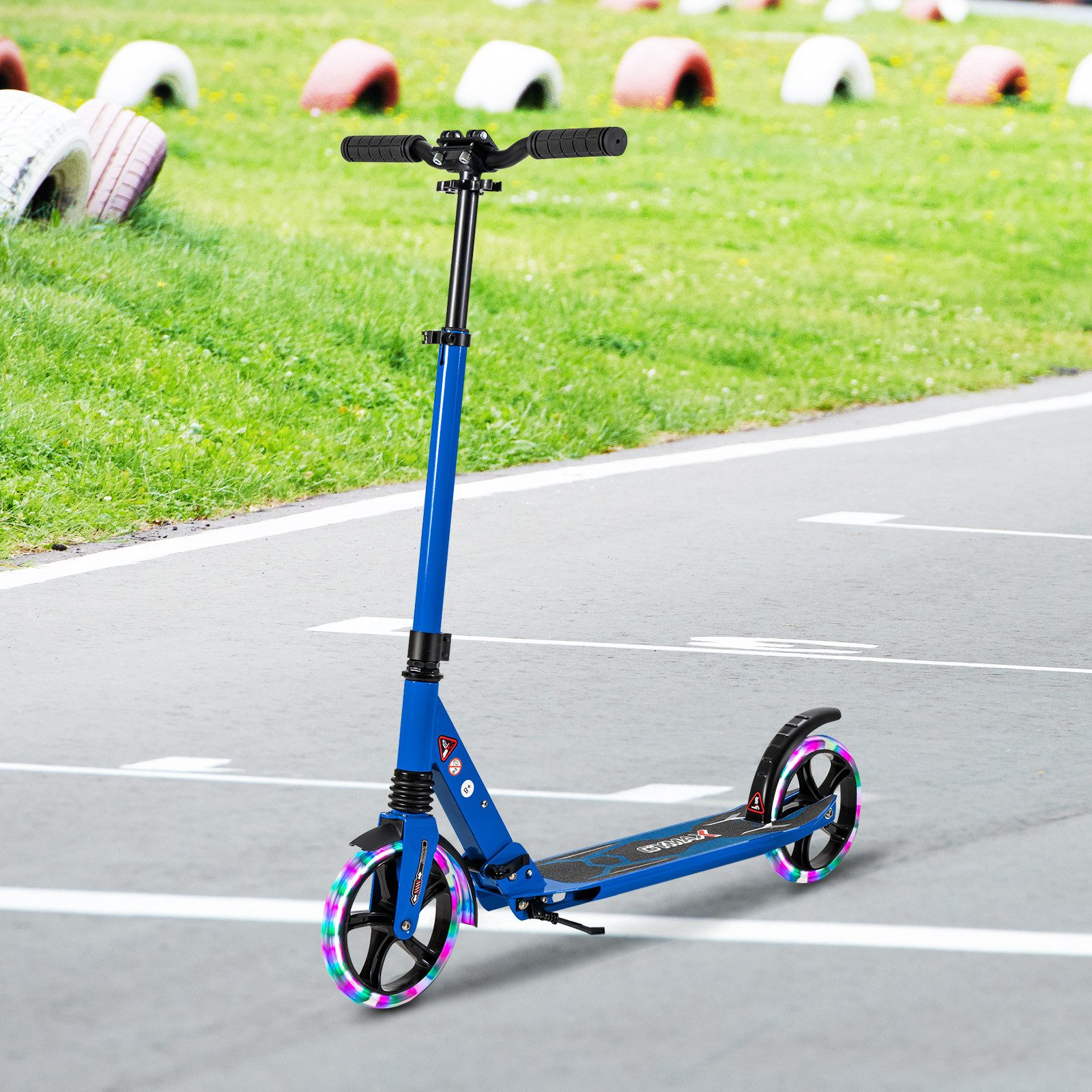 COSTWAY Scooter, Roller klappbar, kinder ab 8 jahre