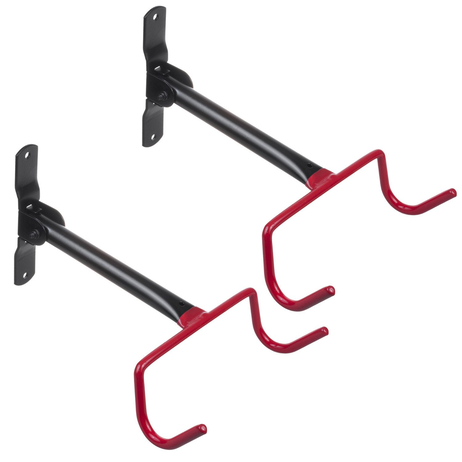 Maclean Fahrradwandhalterung MC-430 Wandhalterung Tragkraft 30 kg (2-tlg), Wandfahrradträger 2 Haken