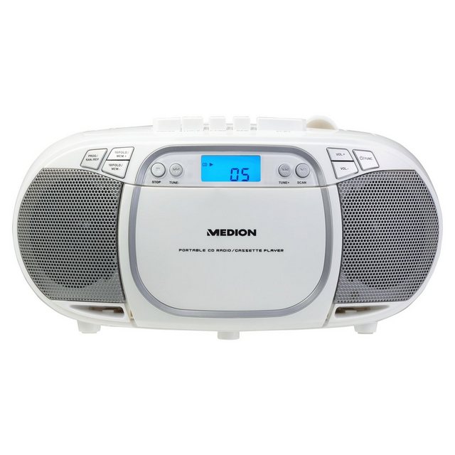 Medion® E66476 CD MP3 Kassettenspieler, LCD Display, Stereo, USB, 2x2 W RMS Radio (MD44176)  - Onlineshop OTTO
