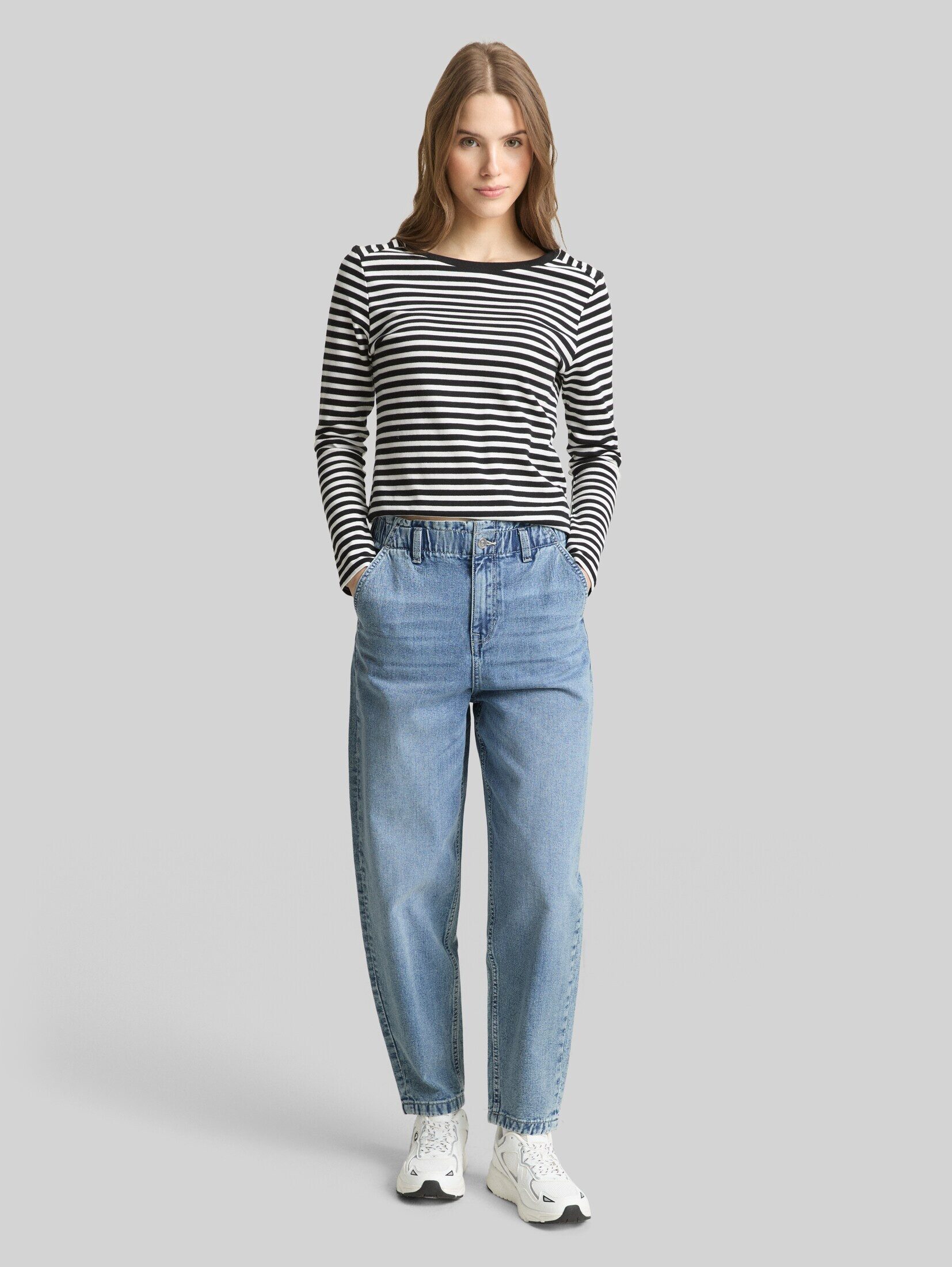 TOM TAILOR Denim Weite Jeans Jeanshosen TTADEA BARREL Jeans – Bild 2 von 5