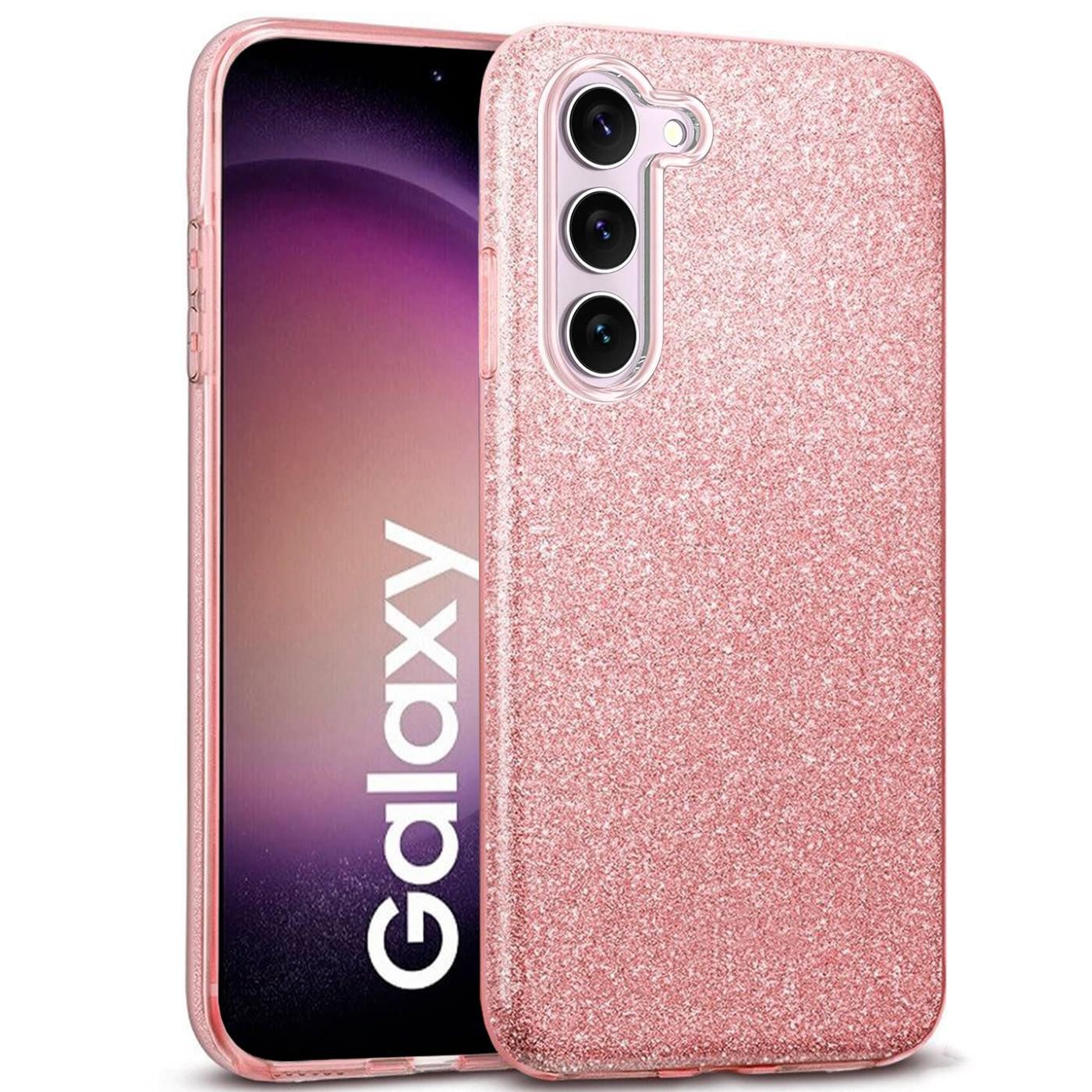 Handyhülle Glitzer Glamour Hülle für Samsung Galaxy S23